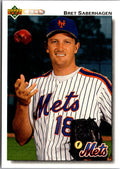 1992 Upper Deck #751 Bret Saberhagen Factory Set Gold Hologram
