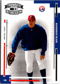 2004 Donruss Throwback Threads #121 Nick Johnson Gold Proof #/100
