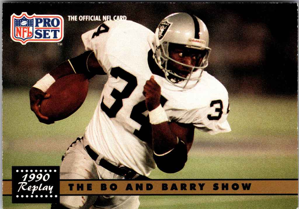 1991 Pro Set #335 The Bo and Barry Show [No NFLPA Logo on Back]