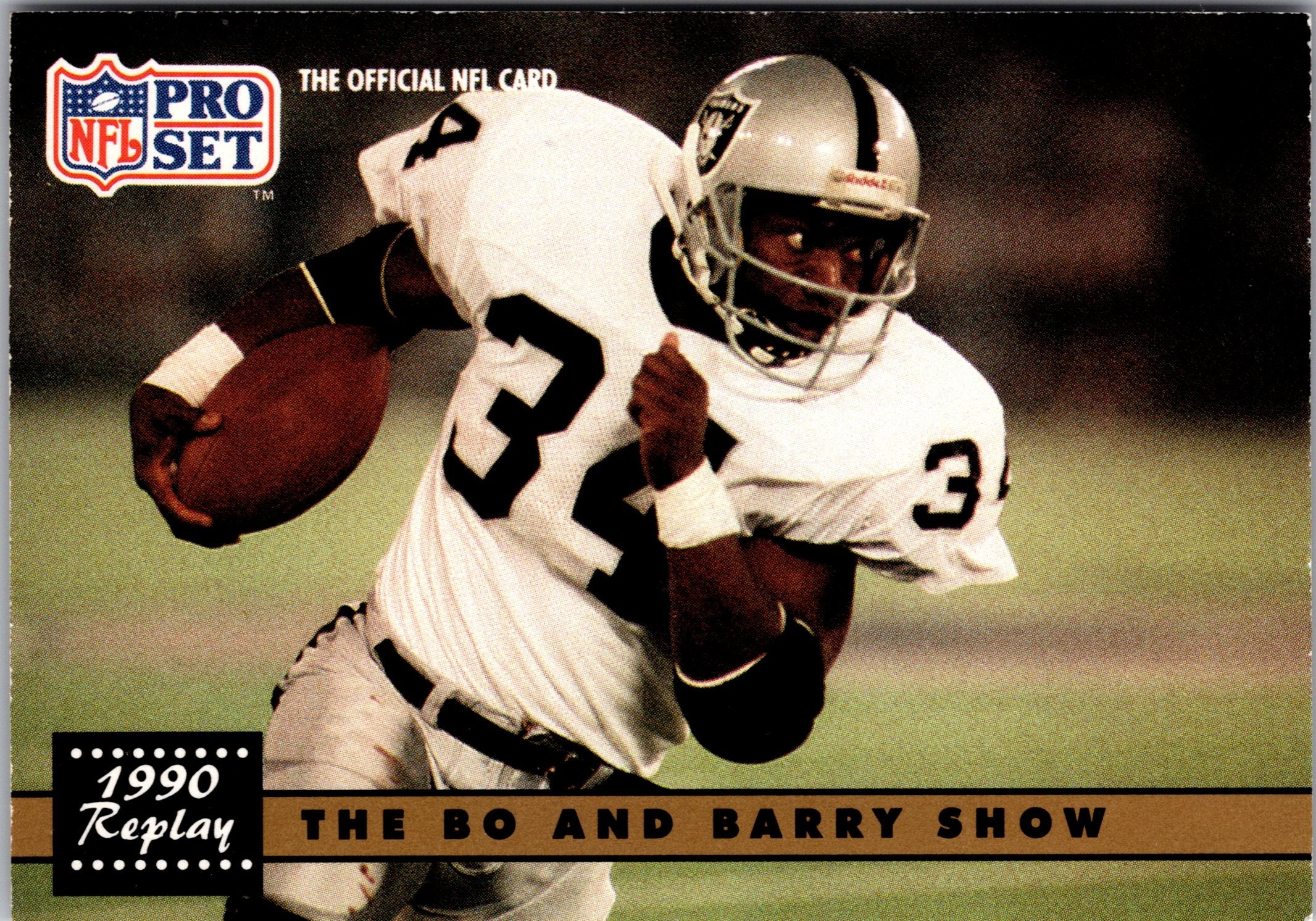 1991 Pro Set #335 The Bo and Barry Show [No NFLPA Logo on Back]