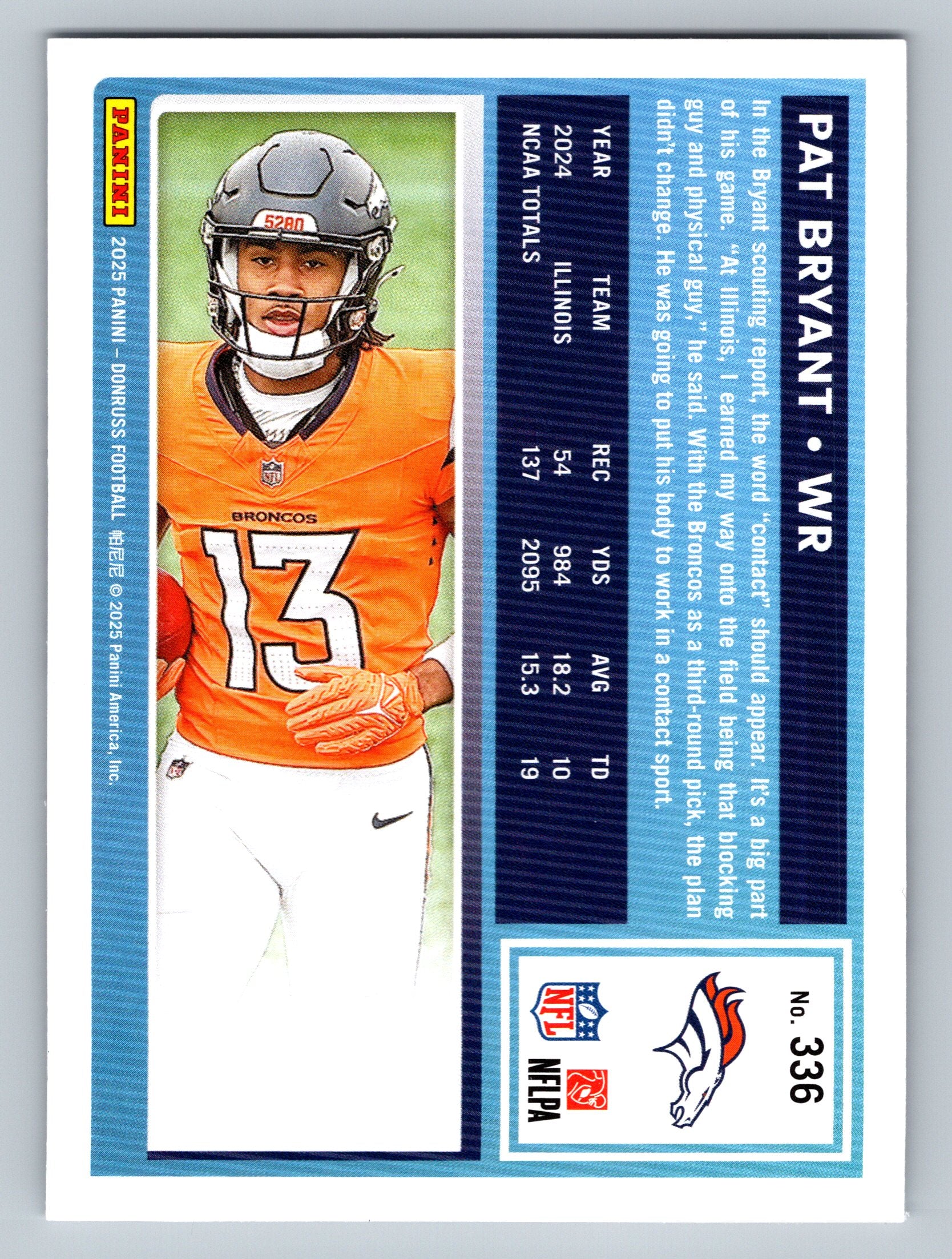 2025 Donruss #336 Pat Bryant