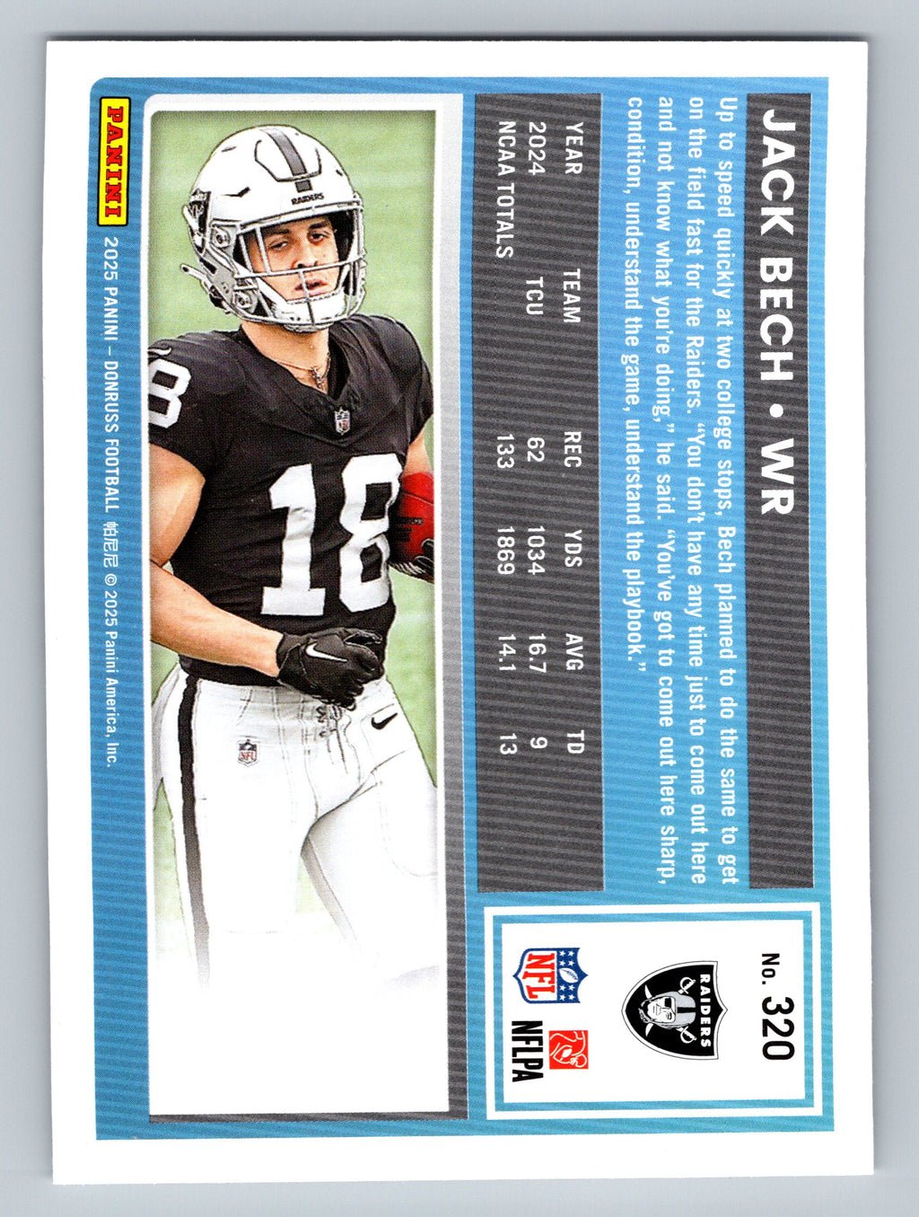 2025 Donruss #320 Jack Bech