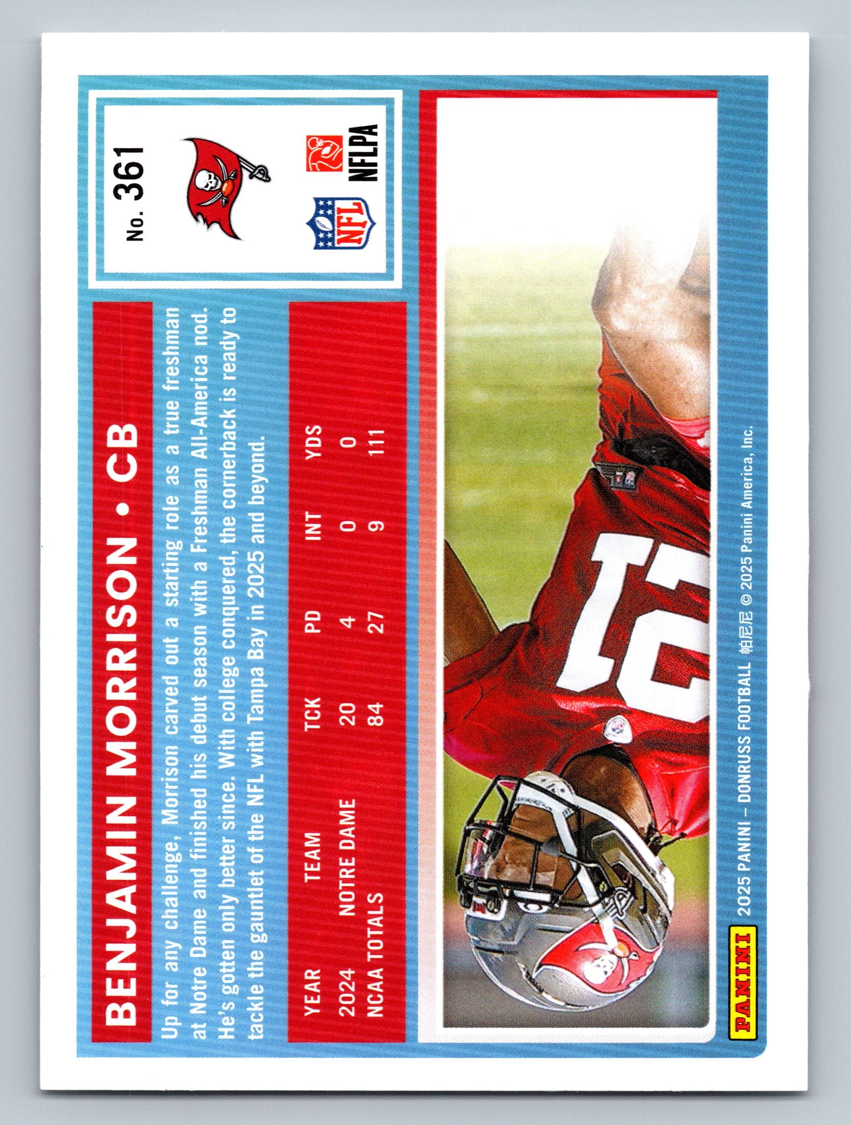 2025 Donruss #361 Benjamin Morrison