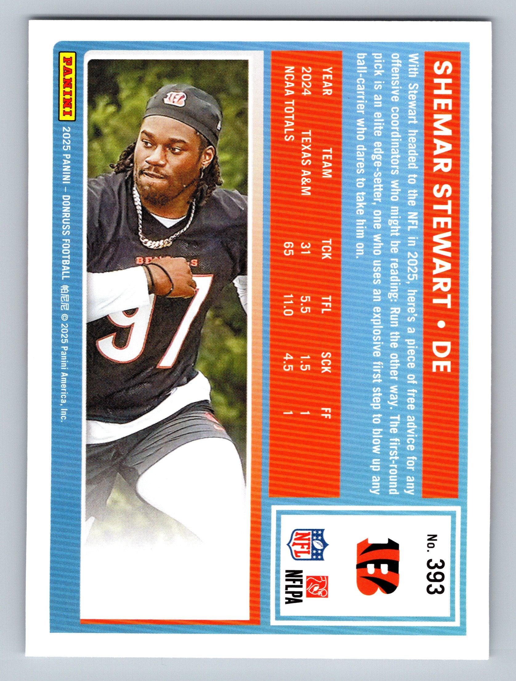 2025 Donruss #393 Shemar Stewart