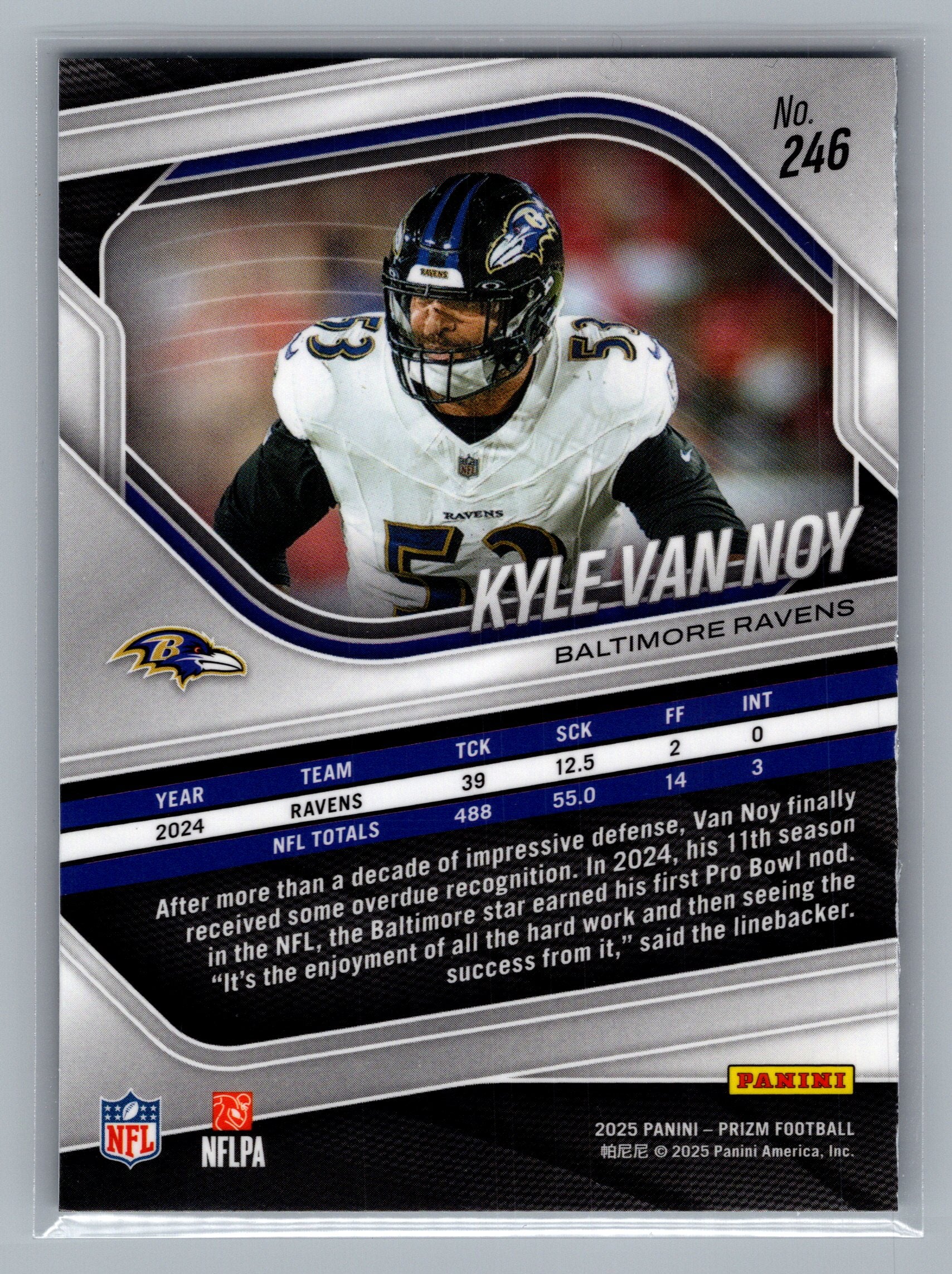 2025 Panini Prizm #246 Kyle Van Noy