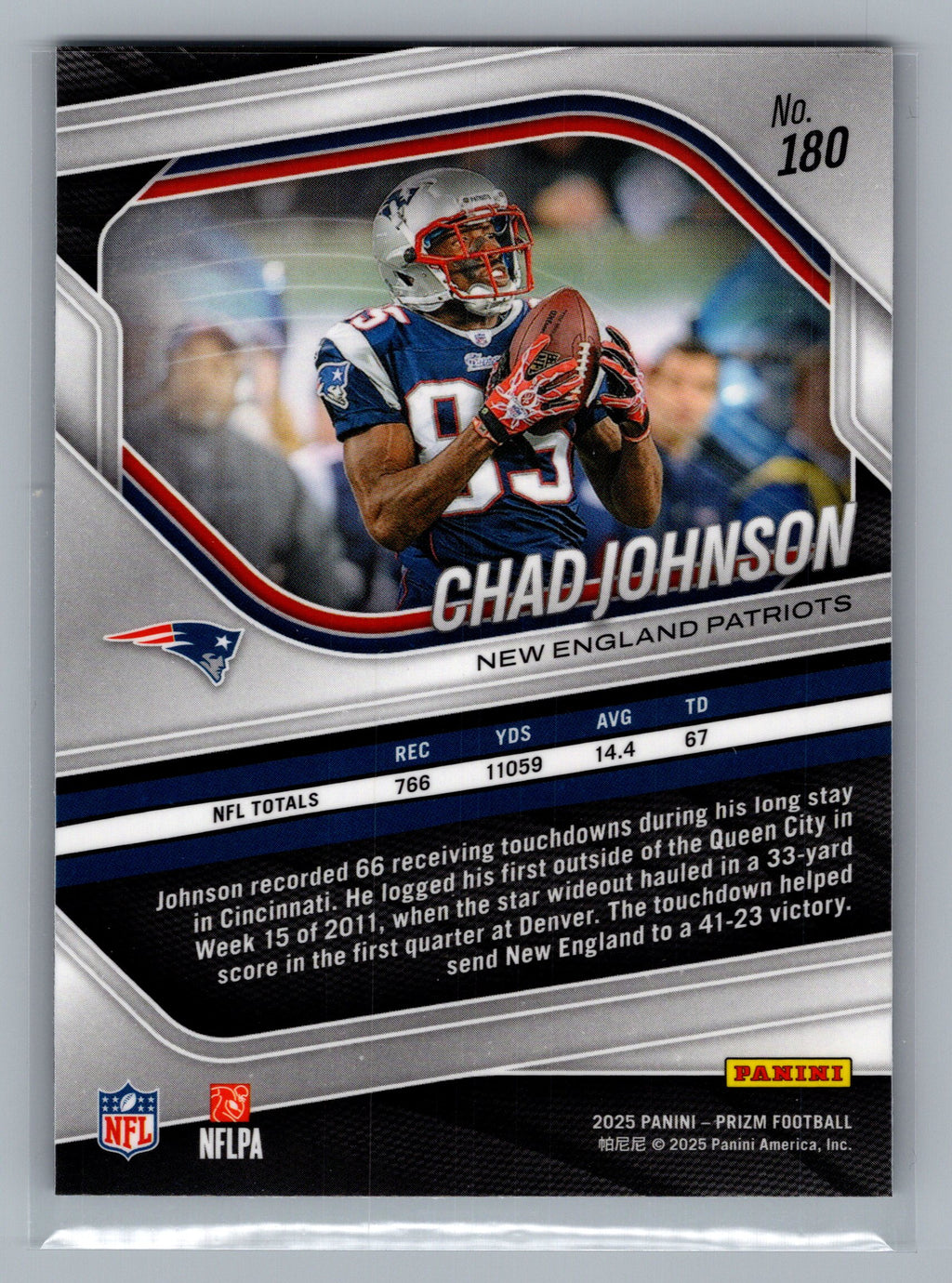 2025 Panini Prizm #180 Chad Johnson