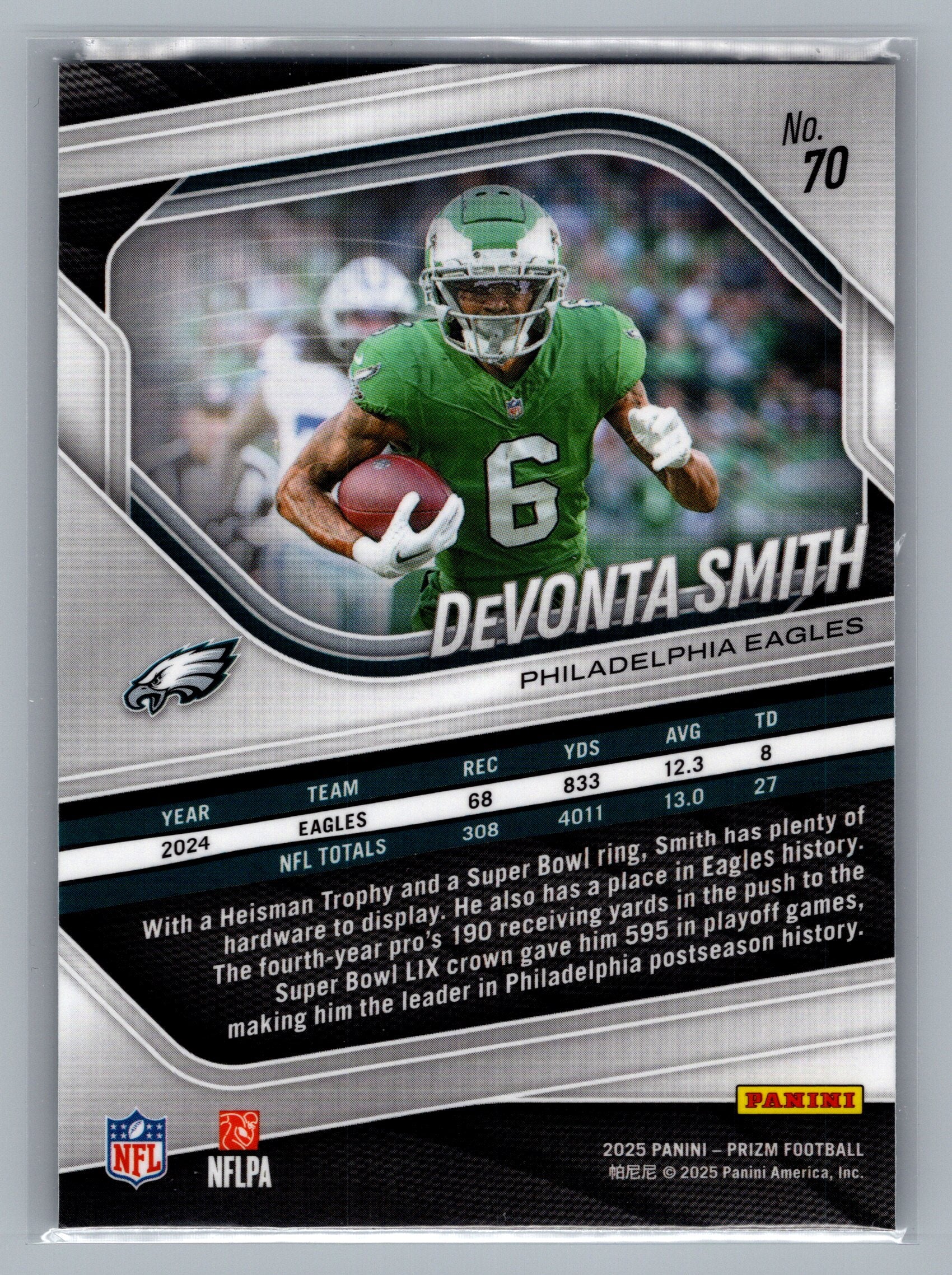 2025 Panini Prizm #70 DeVonta Smith