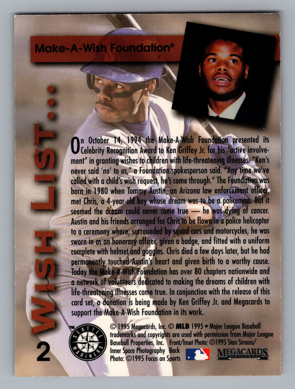 1995 Megacards Ken Griffey Jr. Wish List #2 Ken Griffey Jr.