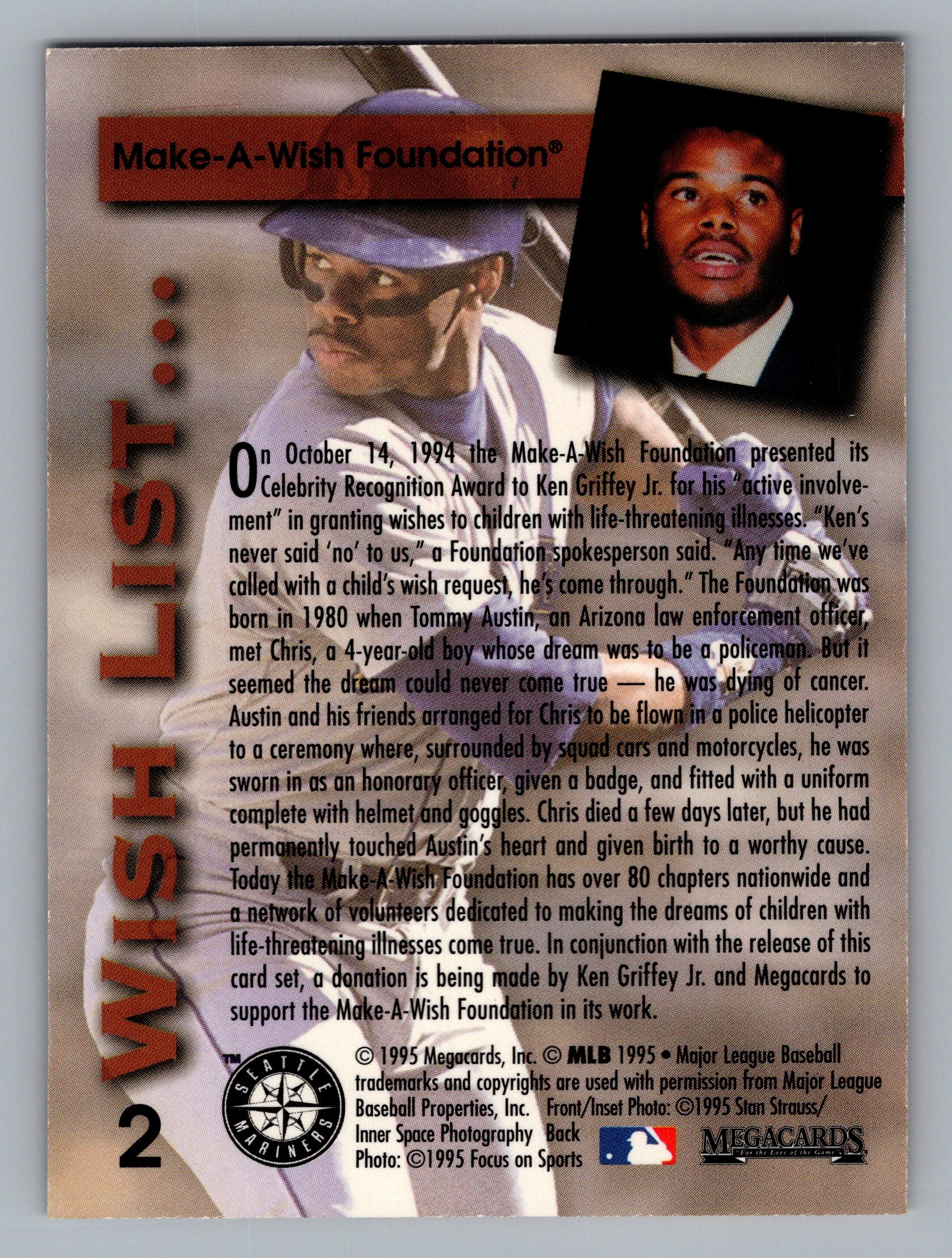 1995 Megacards Ken Griffey Jr. Wish List #2 Ken Griffey Jr.