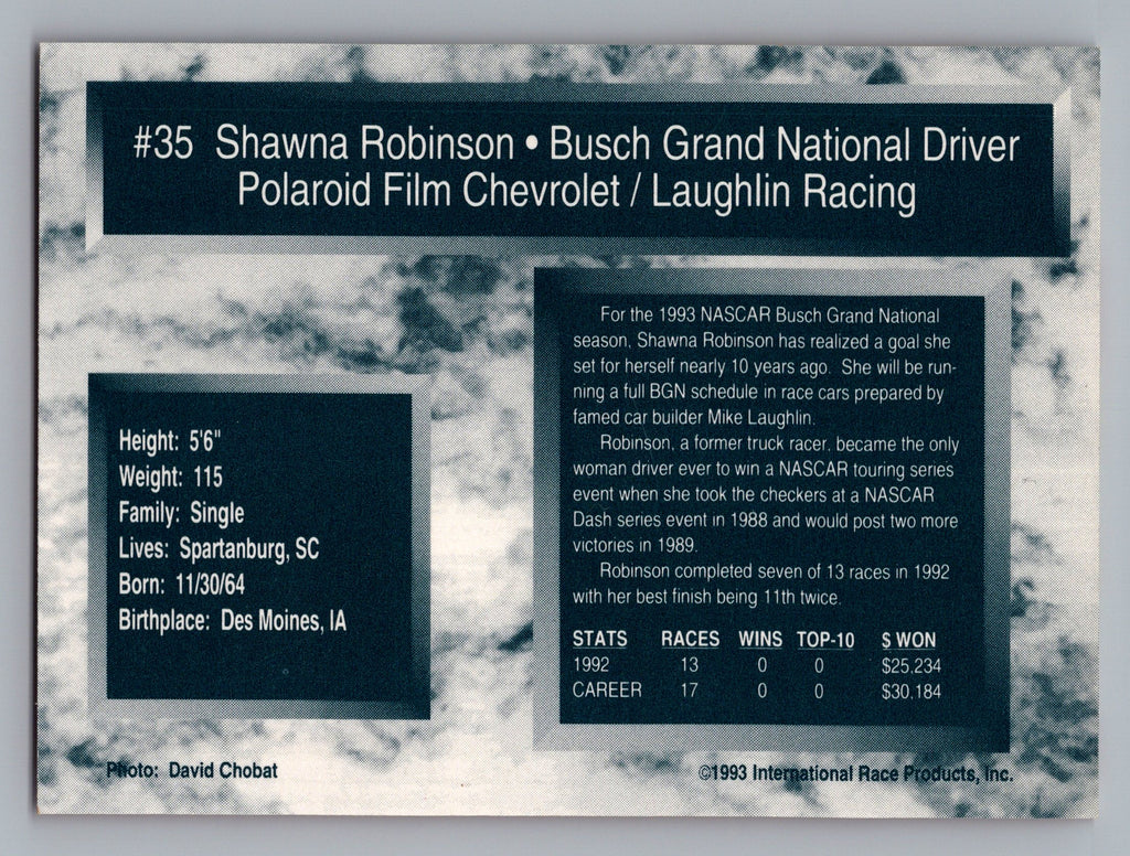 1993 Traks #35 Shawna Robinson First Run