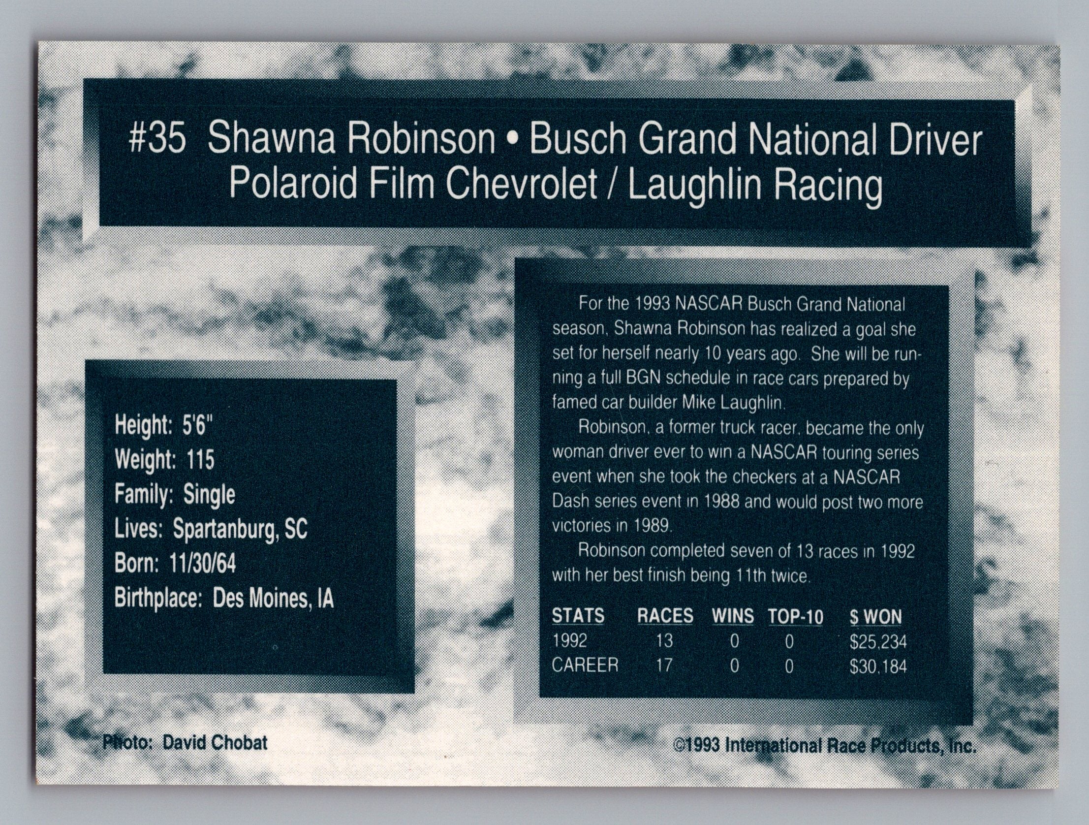 1993 Traks #35 Shawna Robinson First Run