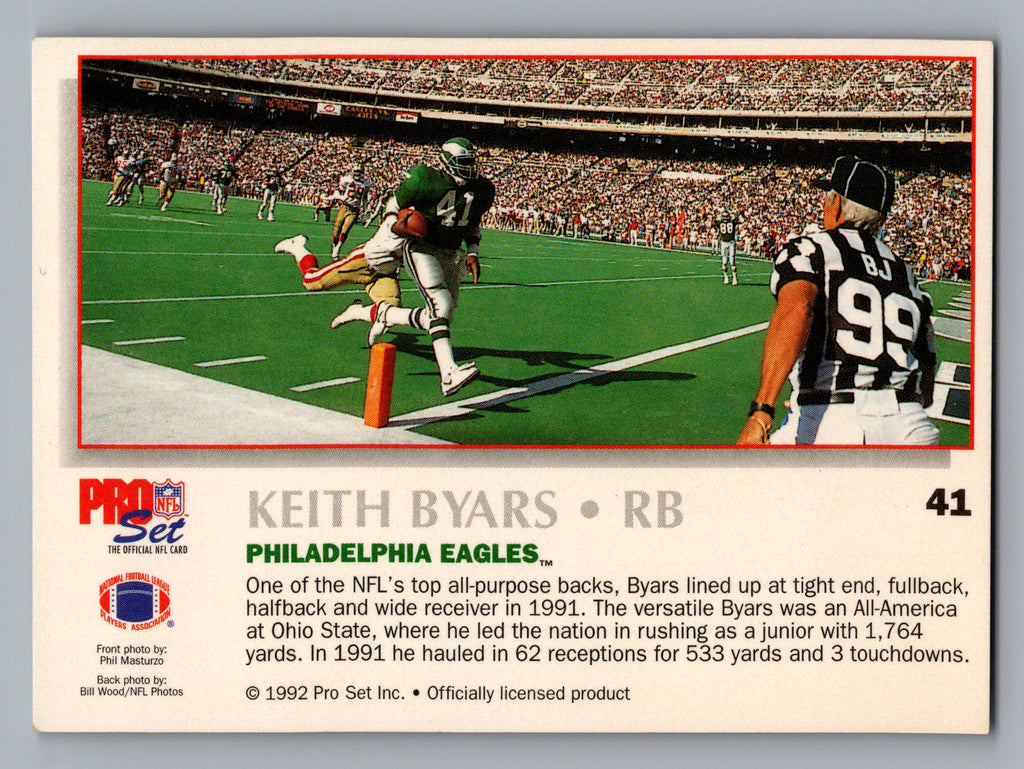 1992 Pro Set Power #41 Keith Byars