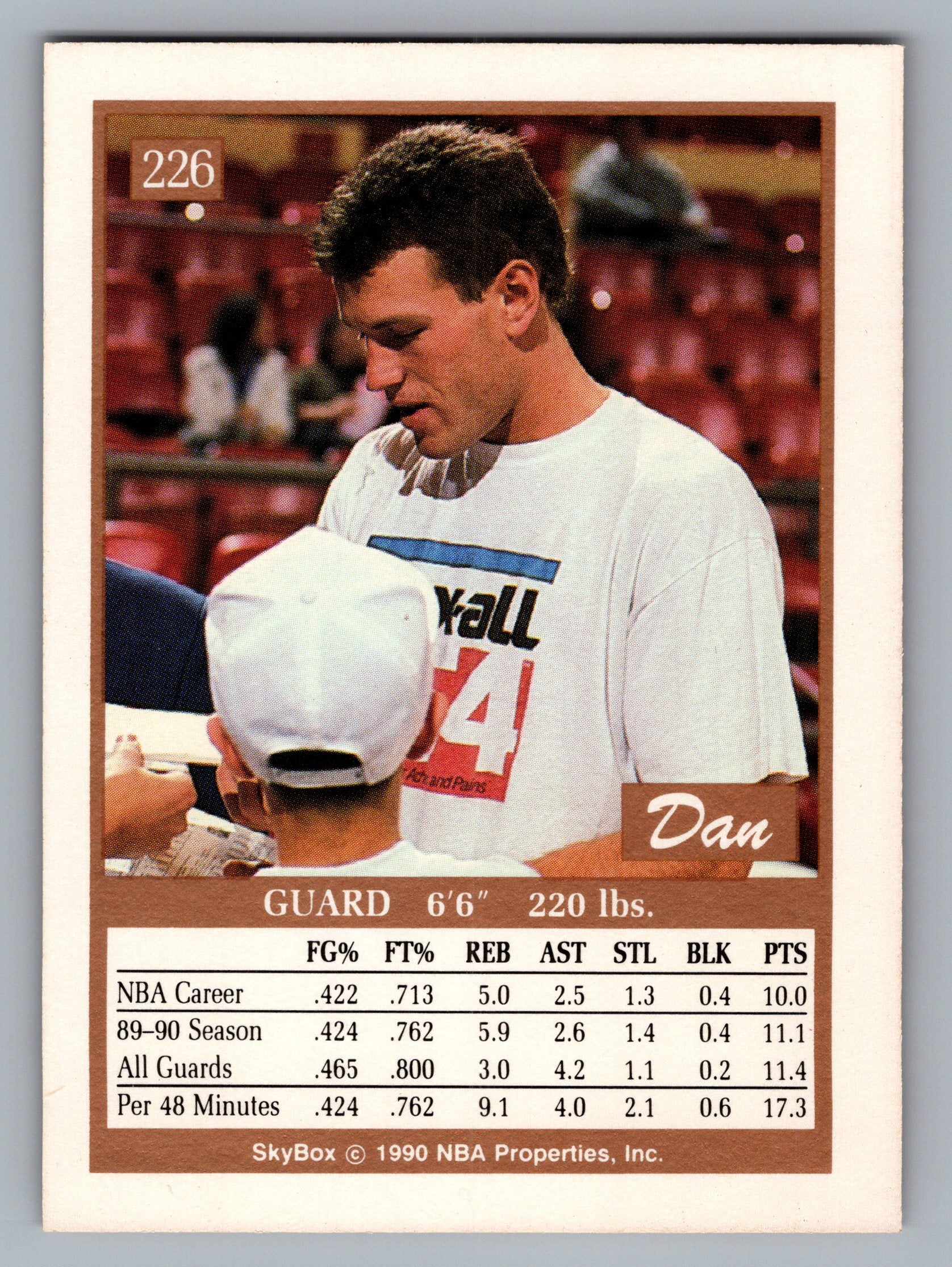 1990-91 SkyBox #226 Dan Majerle