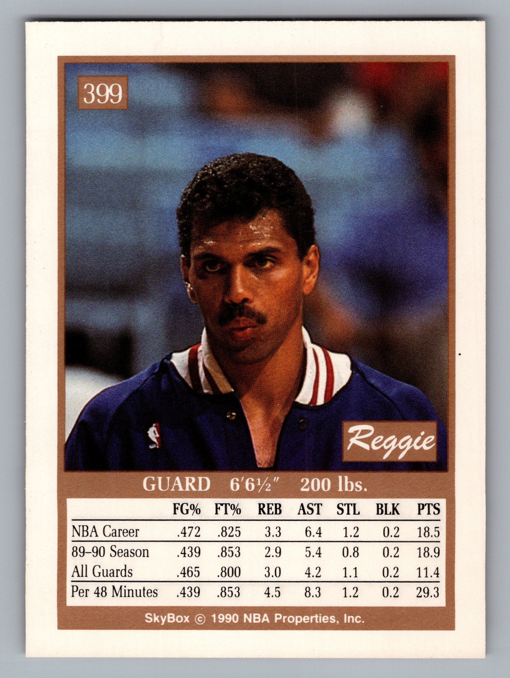 1990-91 SkyBox #399 Reggie Theus