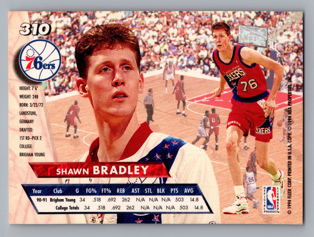 1993-94 Ultra #310 Shawn Bradley