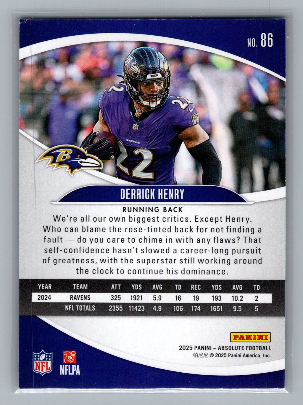 2025 Panini Absolute #86 Derrick Henry Retail