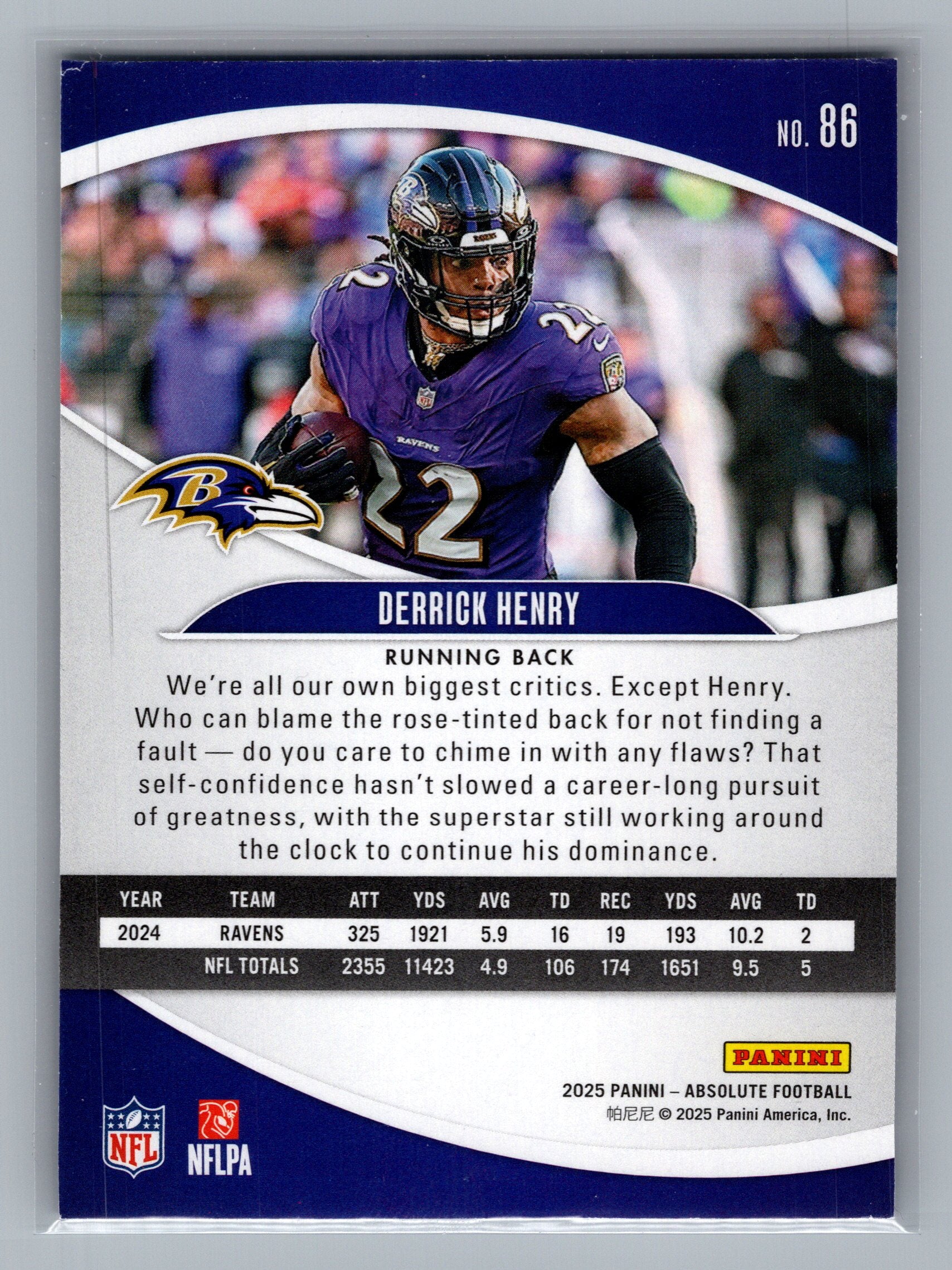 2025 Panini Absolute #86 Derrick Henry Retail