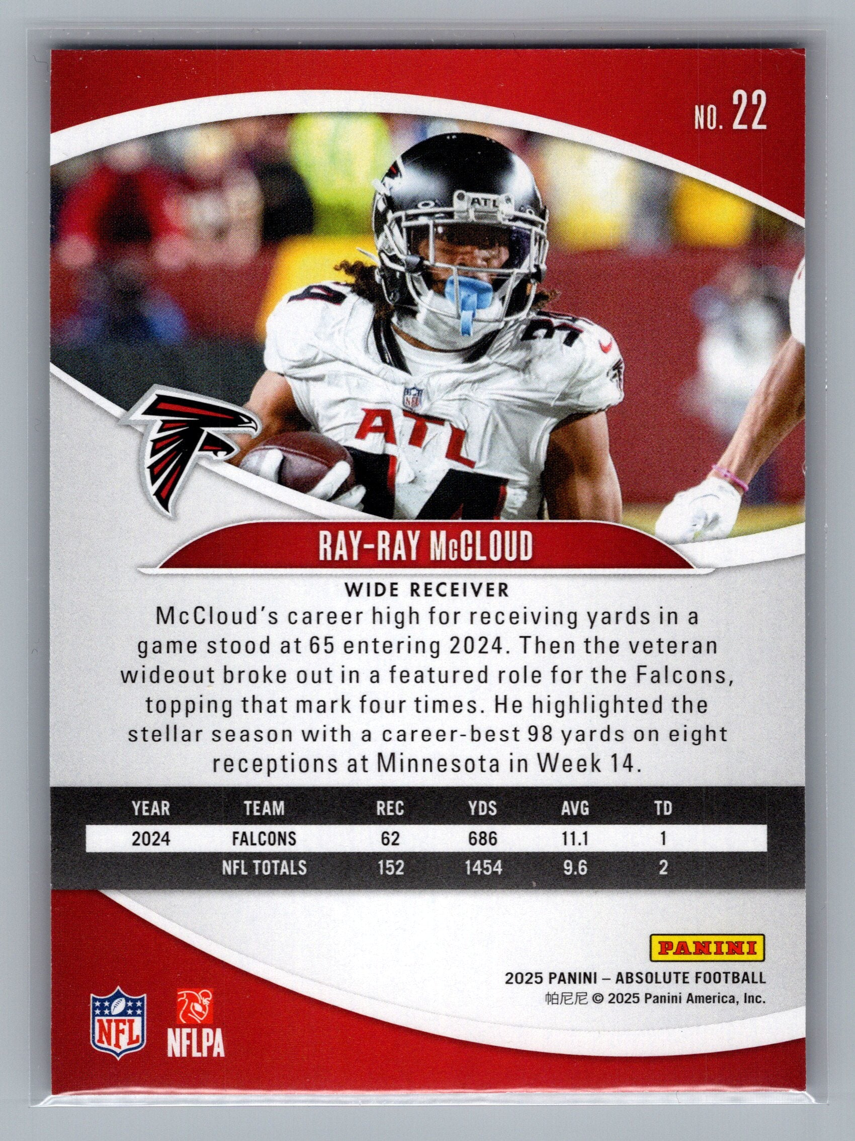 2025 Panini Absolute #22 Ray-Ray McCloud Retail