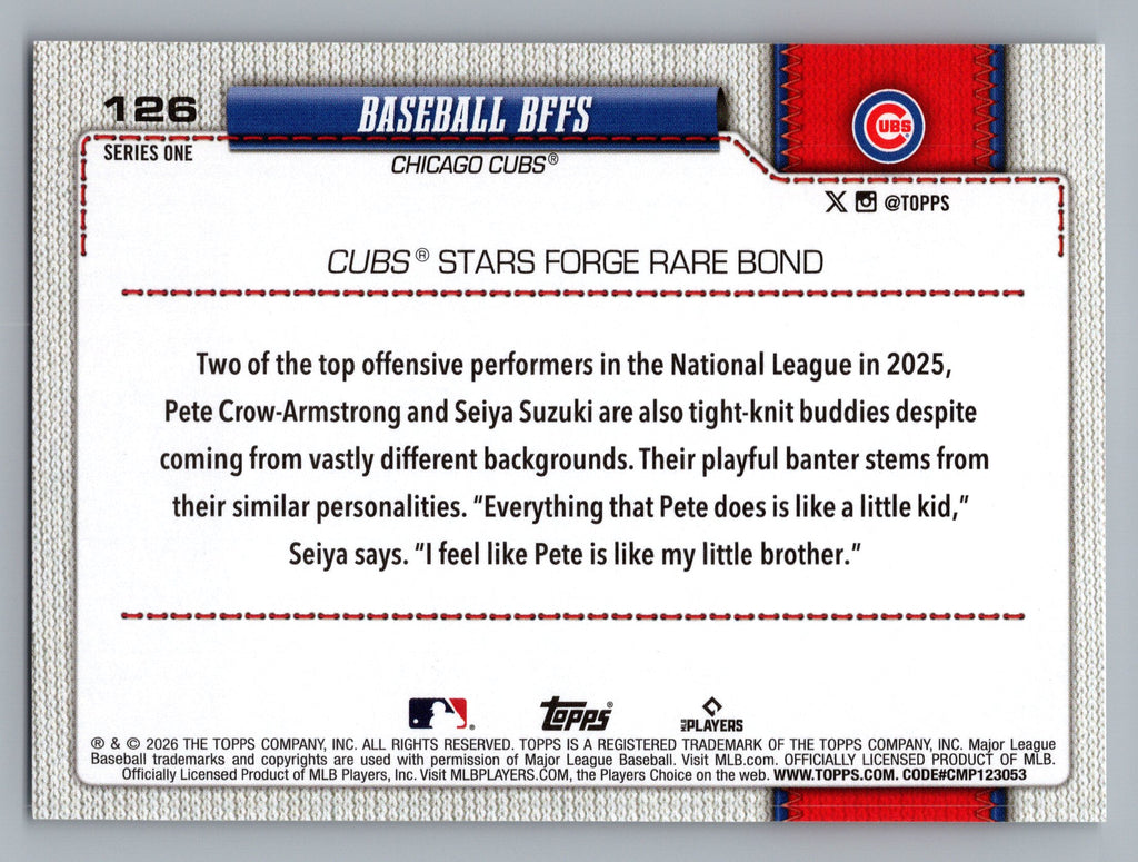 2026 Topps #126 Baseball BFFs