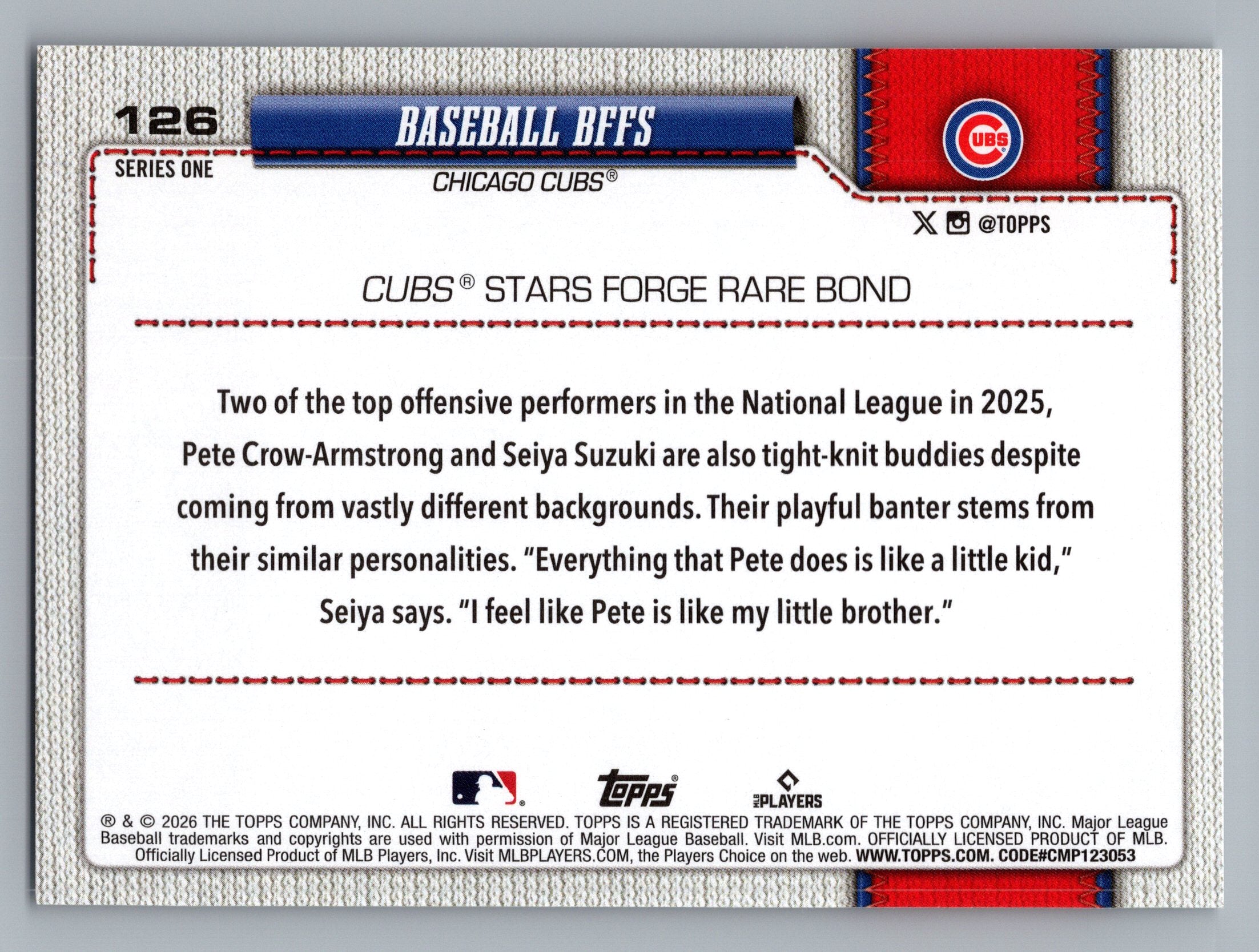 2026 Topps #126 Baseball BFFs
