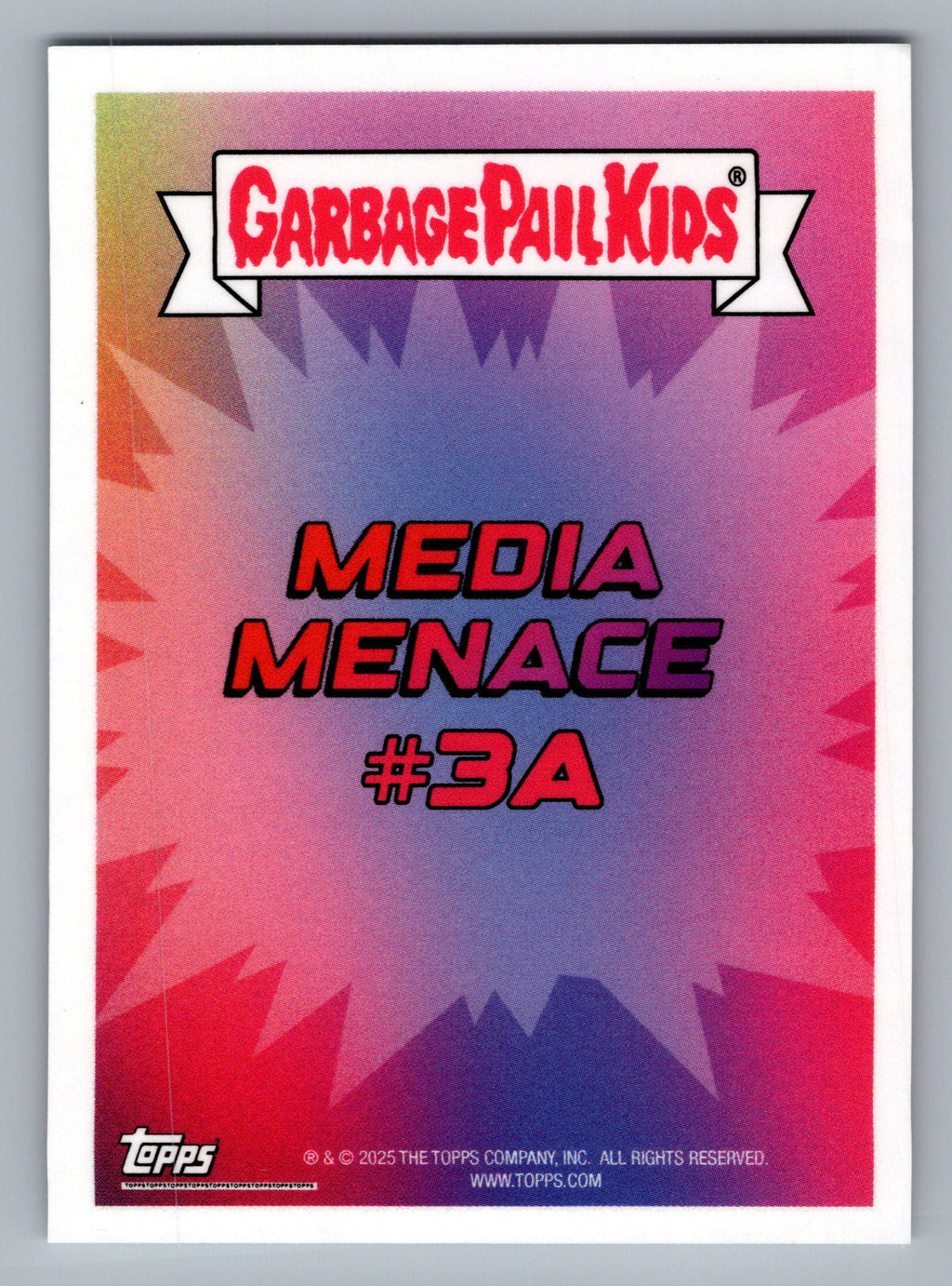 2025 Topps Garbage Pail Kids: Media Menace #3a Chicken Jackie