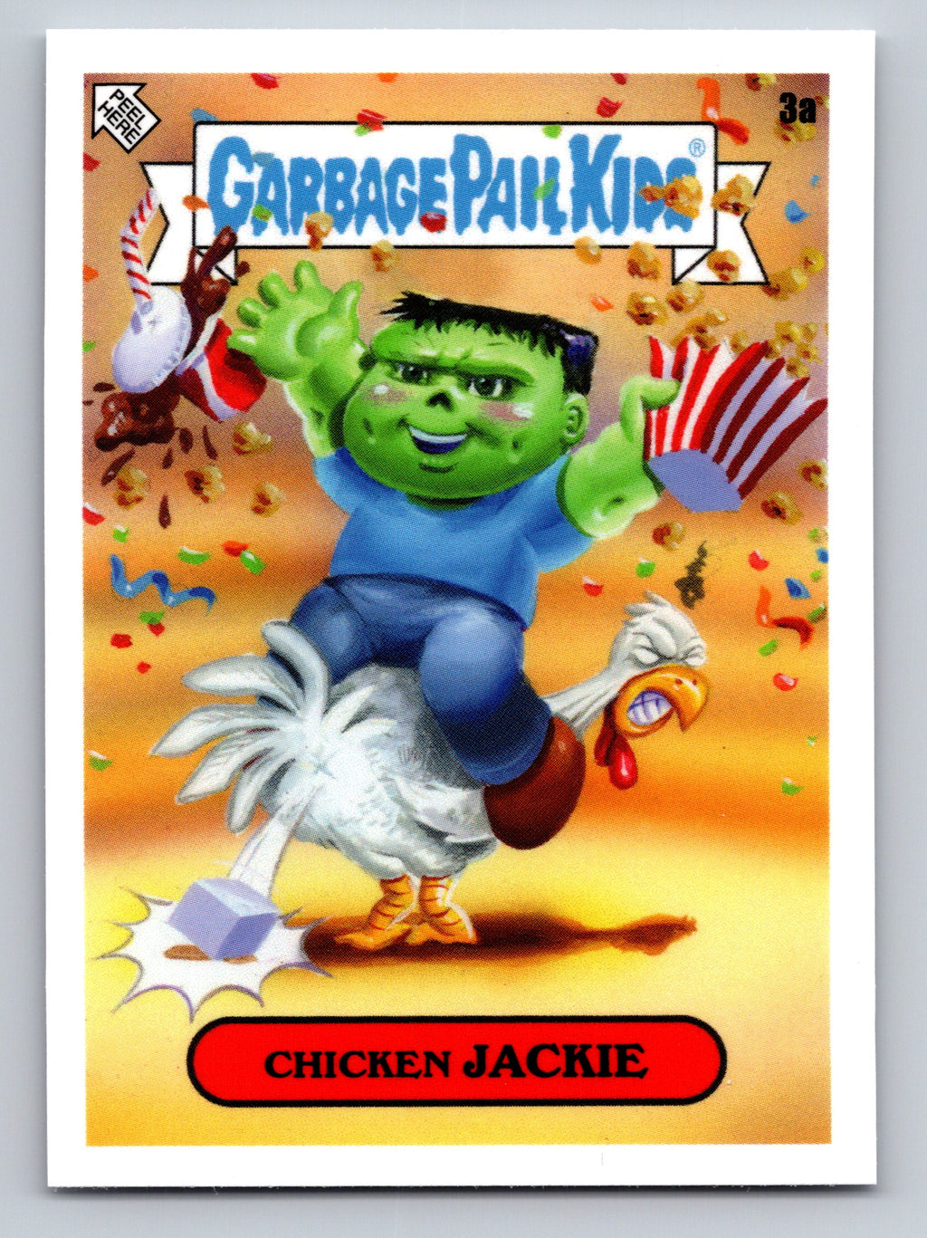2025 Topps Garbage Pail Kids: Media Menace #3a Chicken Jackie