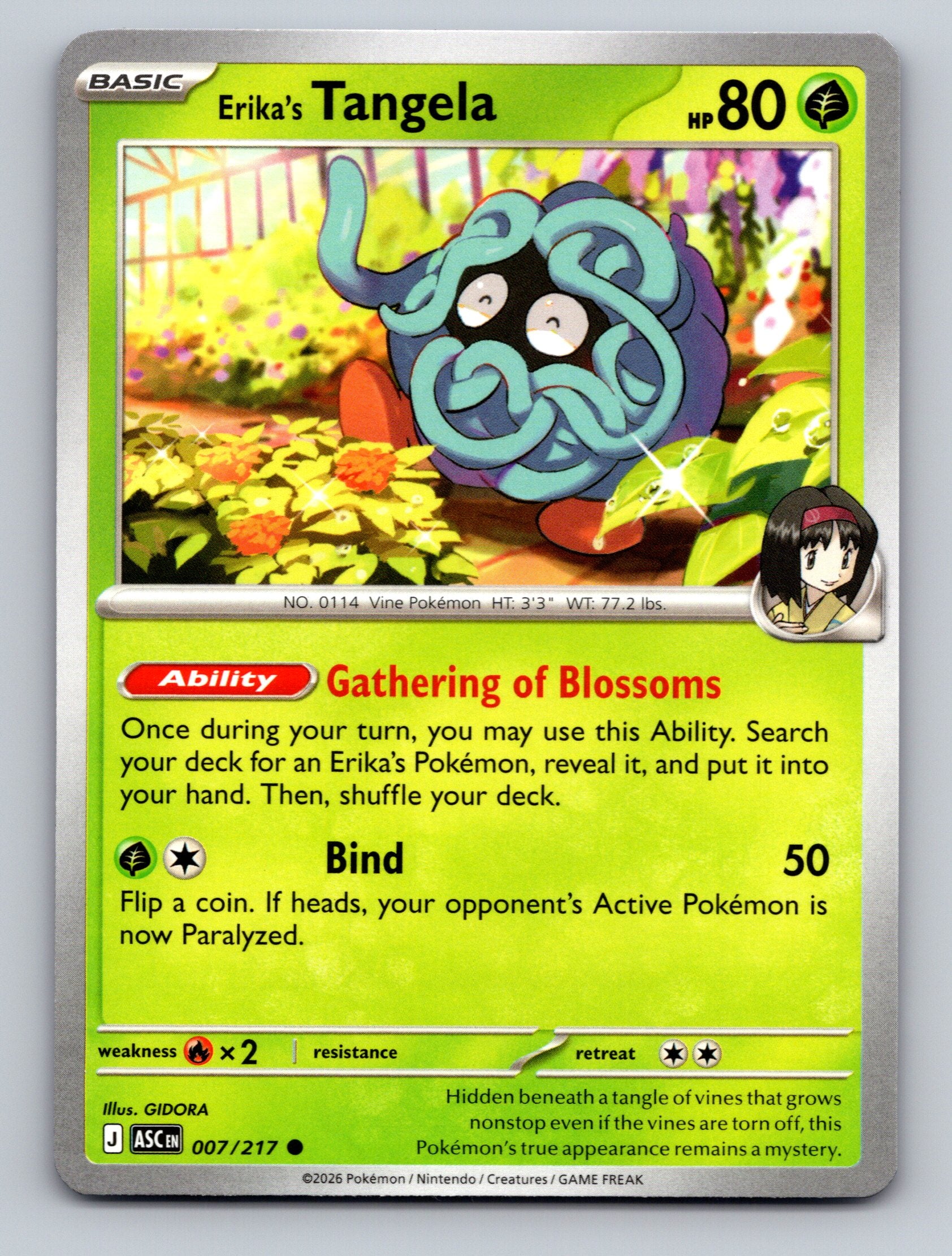ME: Ascended Heroes #007/217 Erika's Tangela