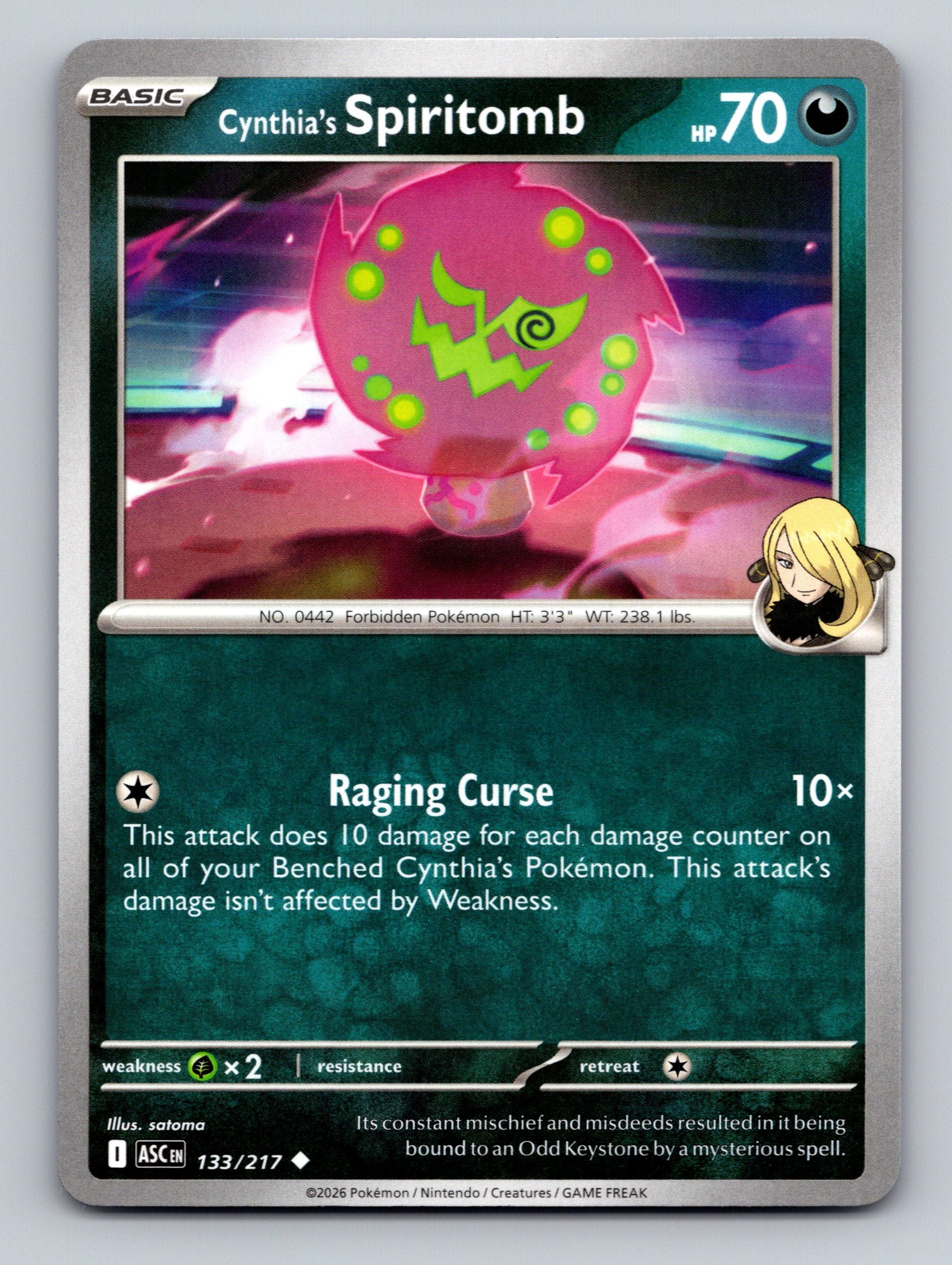 ME: Ascended Heroes #133/217 Cynthia's Spiritomb