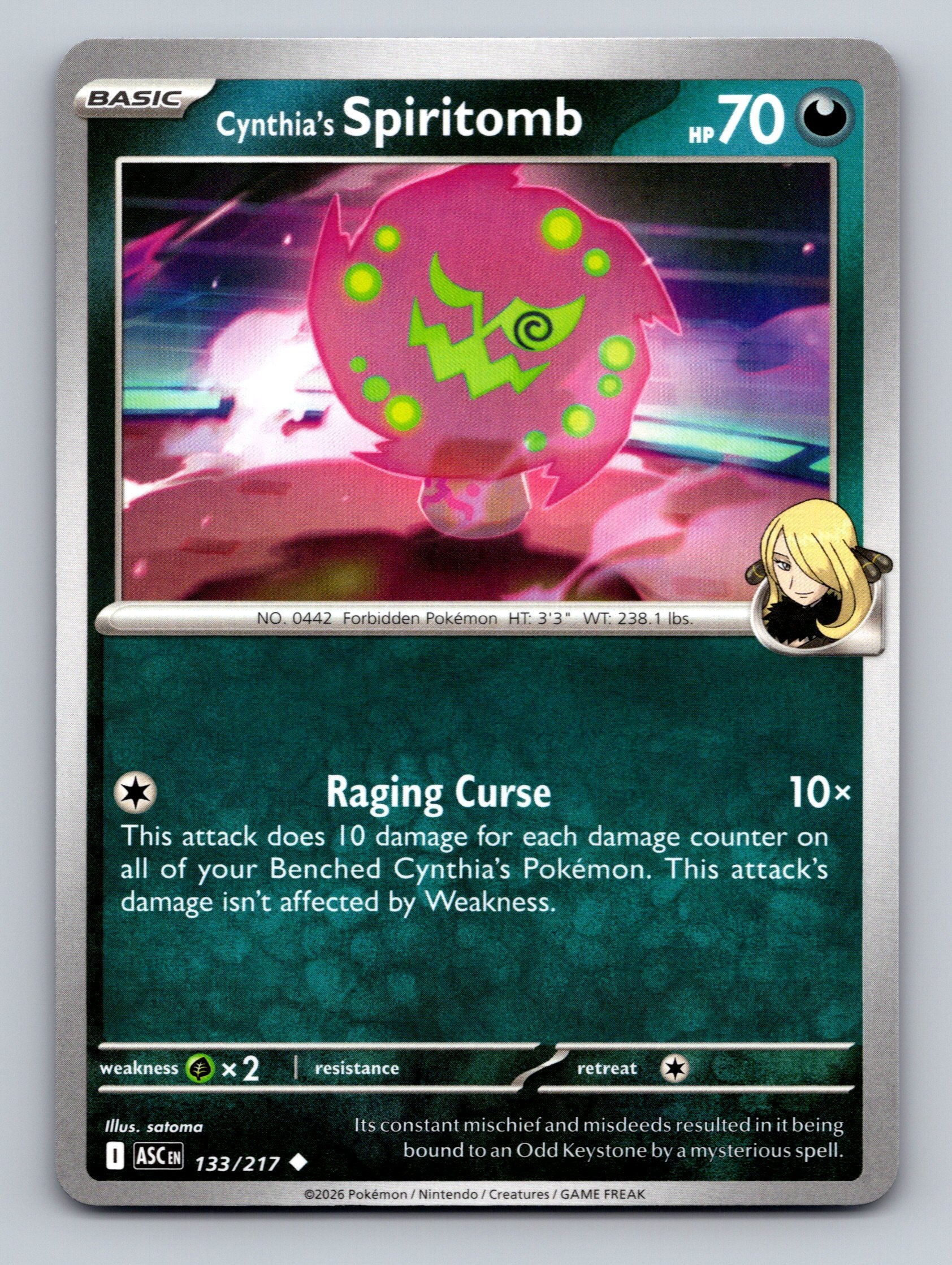 ME: Ascended Heroes #133/217 Cynthia's Spiritomb