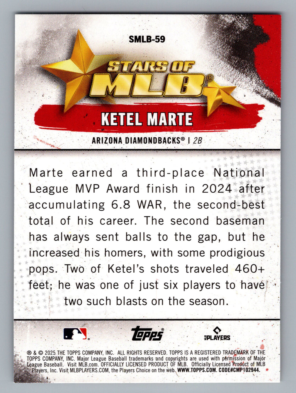 2025 Topps #SMLB-59 Ketel Marte Stars of MLB