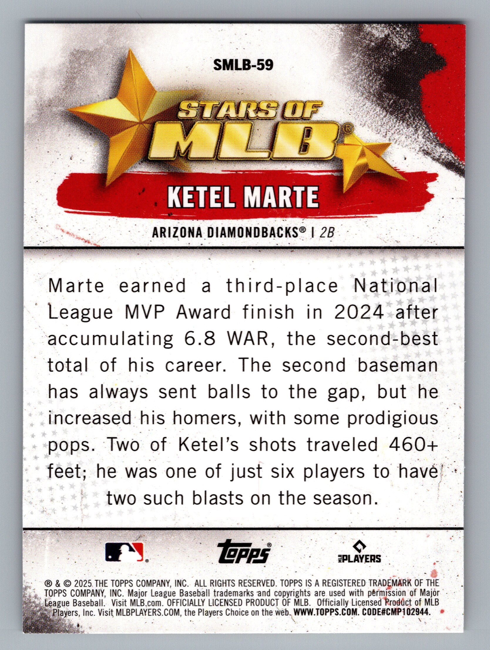 2025 Topps #SMLB-59 Ketel Marte Stars of MLB