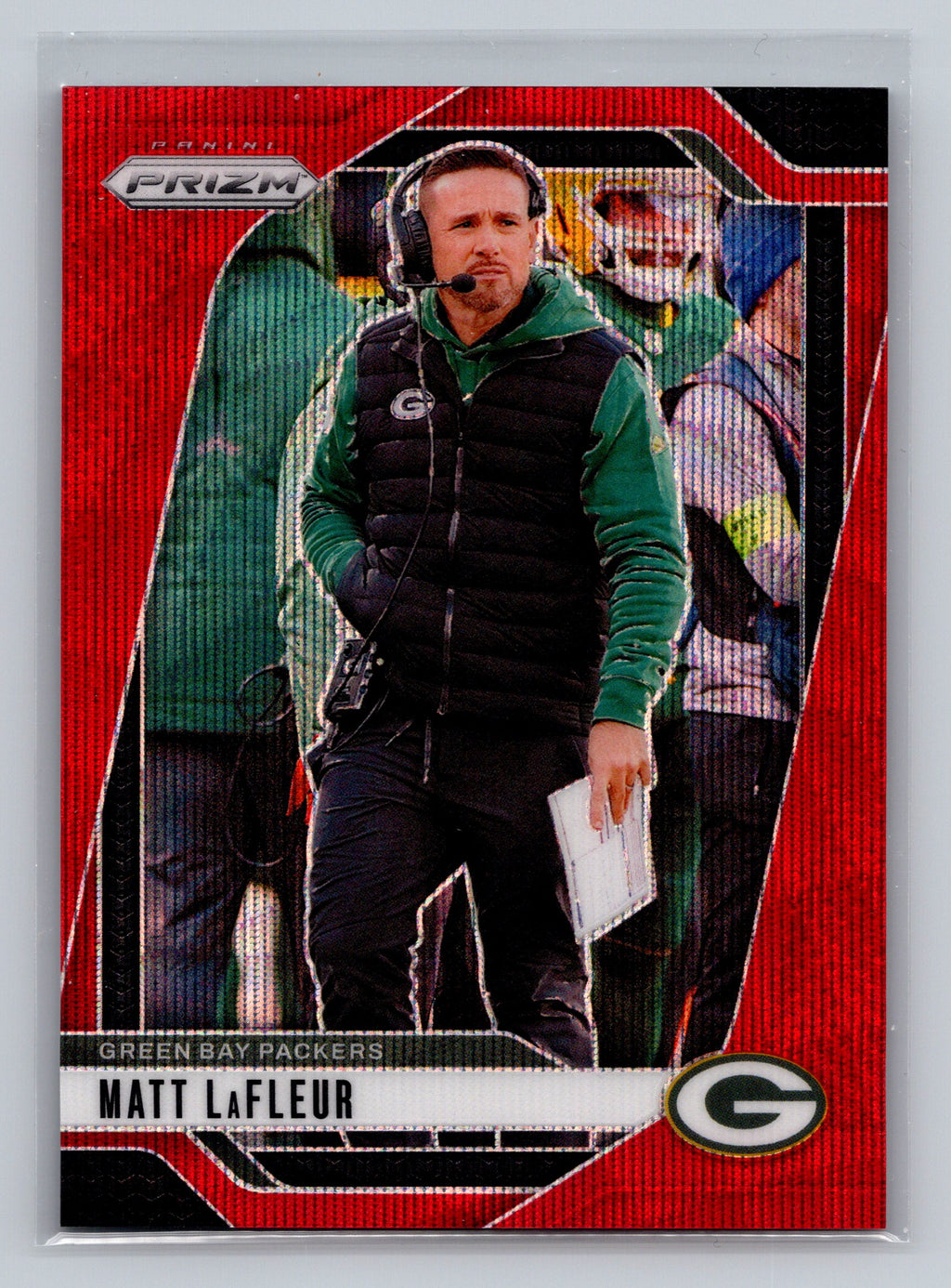 2024 Panini Prizm #108 Matt LaFleur Red Wave 060/149