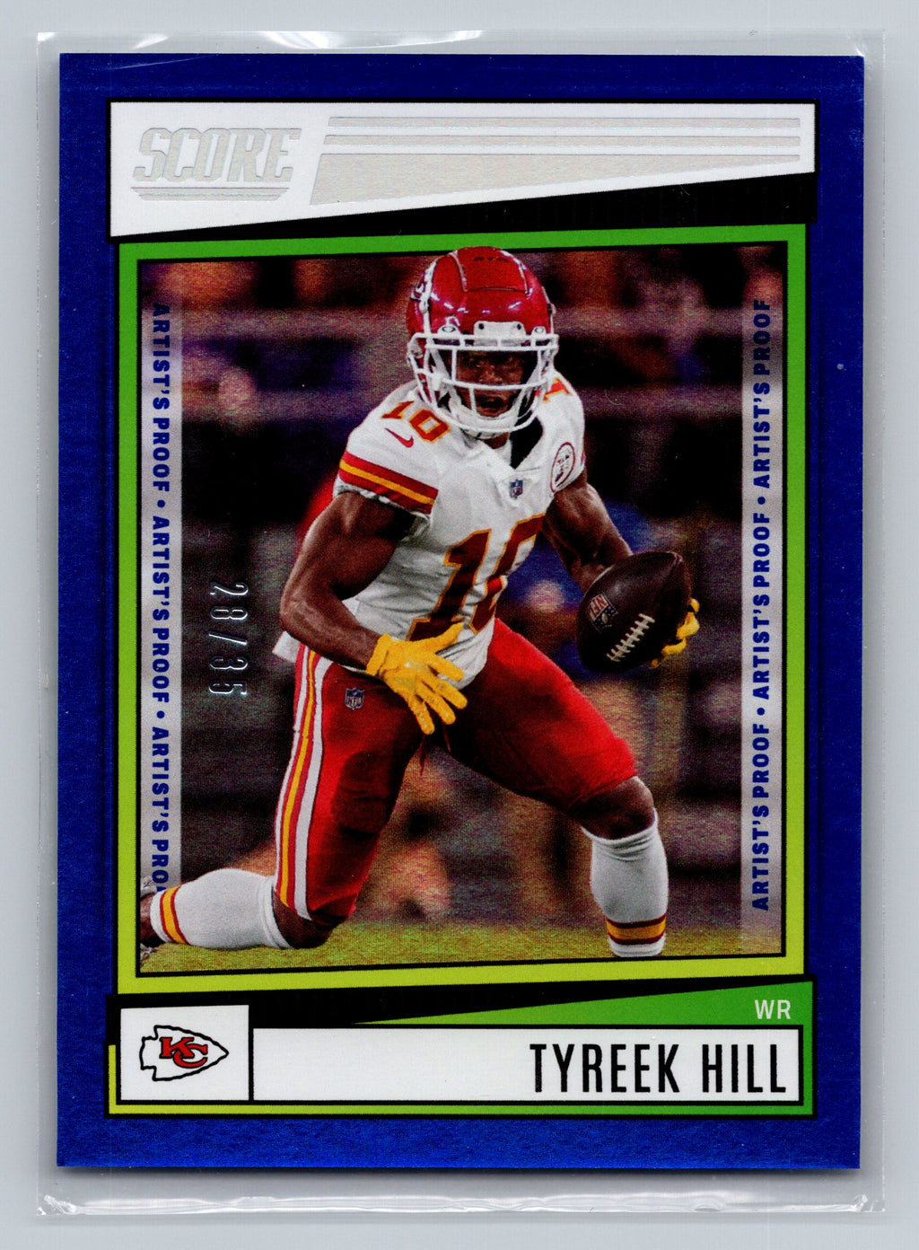 2022 Score #113 Tyreek Hill Artist's Proof #/35