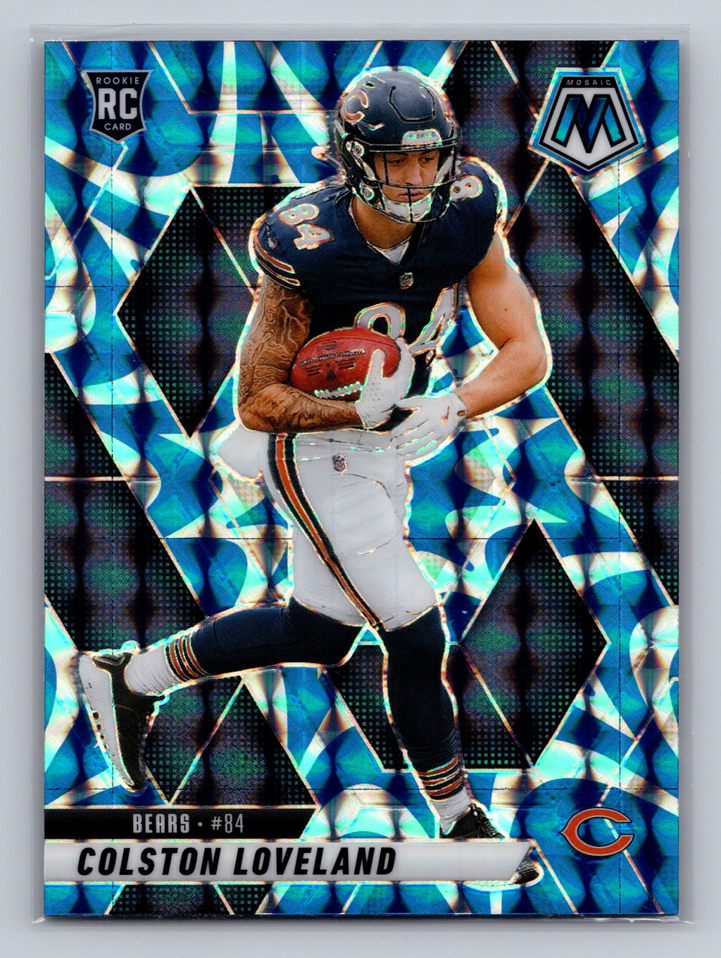 2025 Panini Mosaic #304 Colston Loveland Mosaic Reactive Blue
