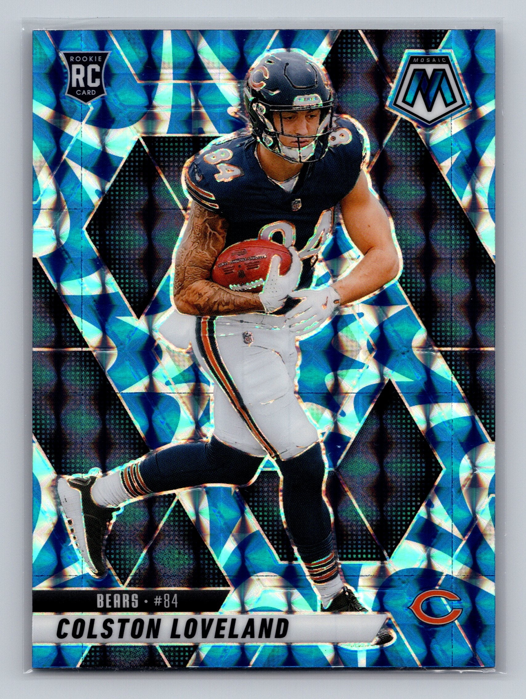 2025 Panini Mosaic #304 Colston Loveland Mosaic Reactive Blue