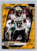 2025 Panini Prizm Draft Picks #21 Travis Hunter Prizms Gold Ice