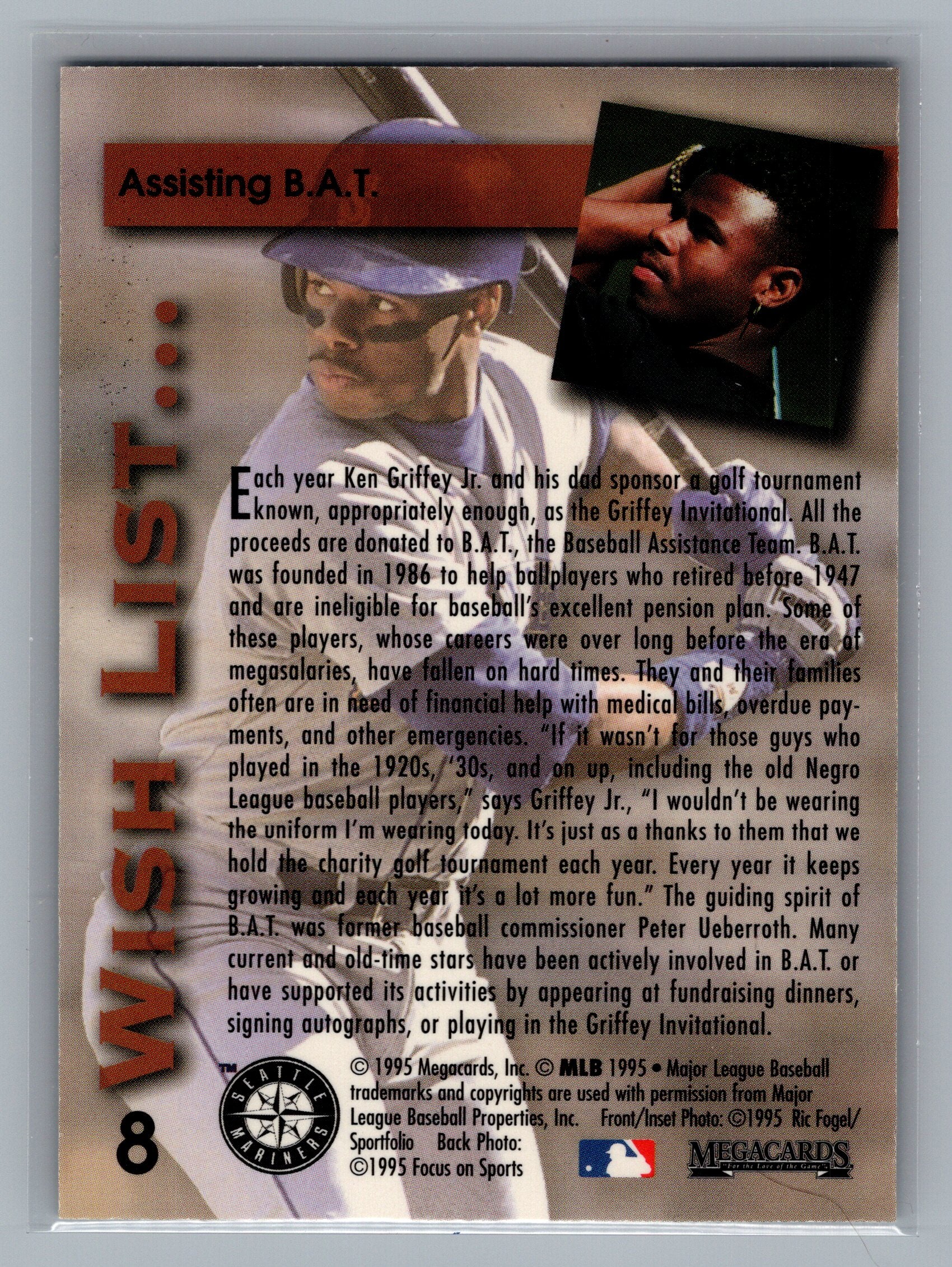 1995 Megacards Ken Griffey Jr. Wish List #8 Ken Griffey Jr.
