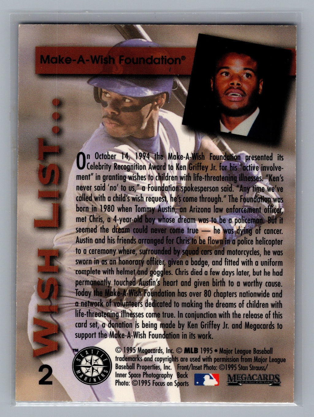 1995 Megacards Ken Griffey Jr. Wish List #2 Ken Griffey Jr.