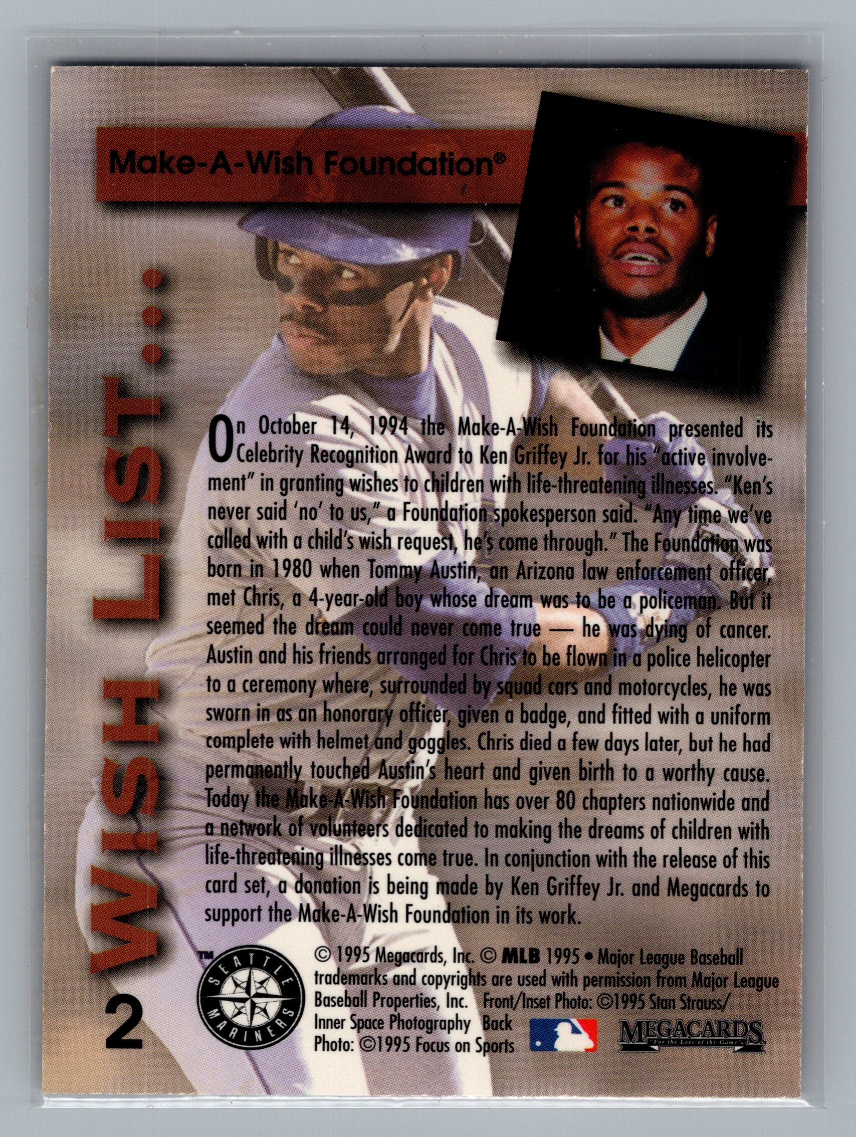 1995 Megacards Ken Griffey Jr. Wish List #2 Ken Griffey Jr.
