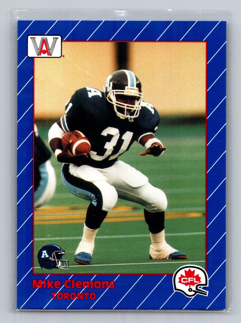 1991 All World CFL French #86 Mike Clemons