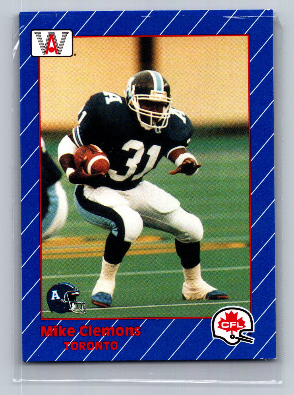 1991 All World CFL French #86 Mike Clemons