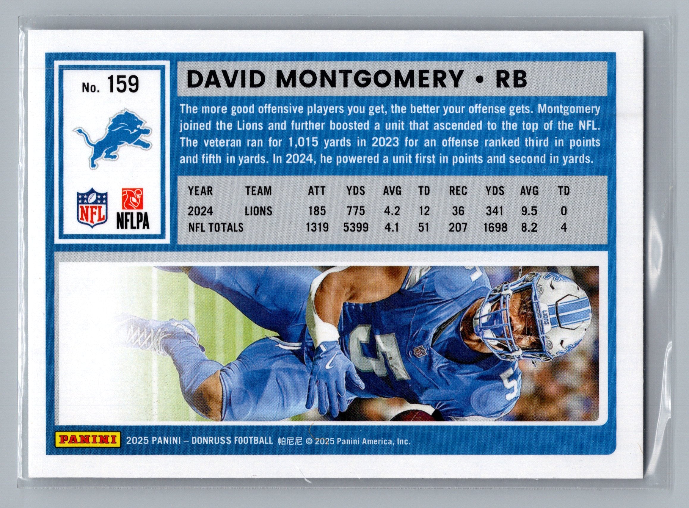 2025 Donruss #159 David Montgomery