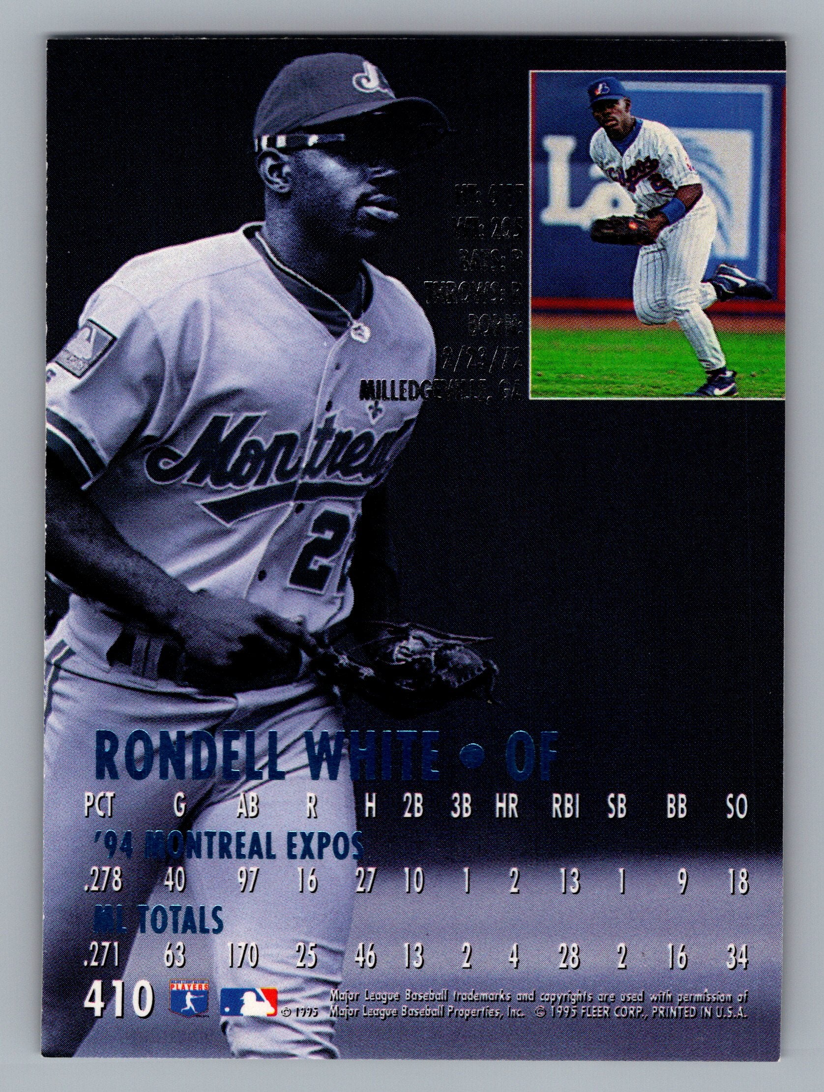 1995 Ultra #410 Rondell White