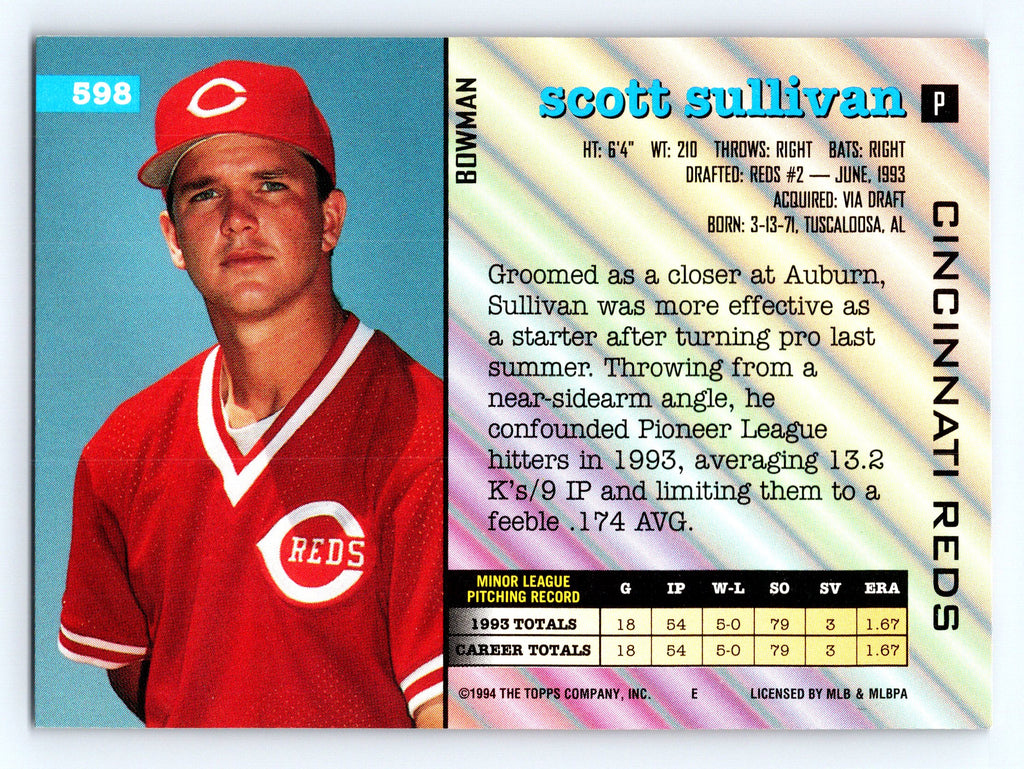 1994 Bowman #598 Scott Sullivan