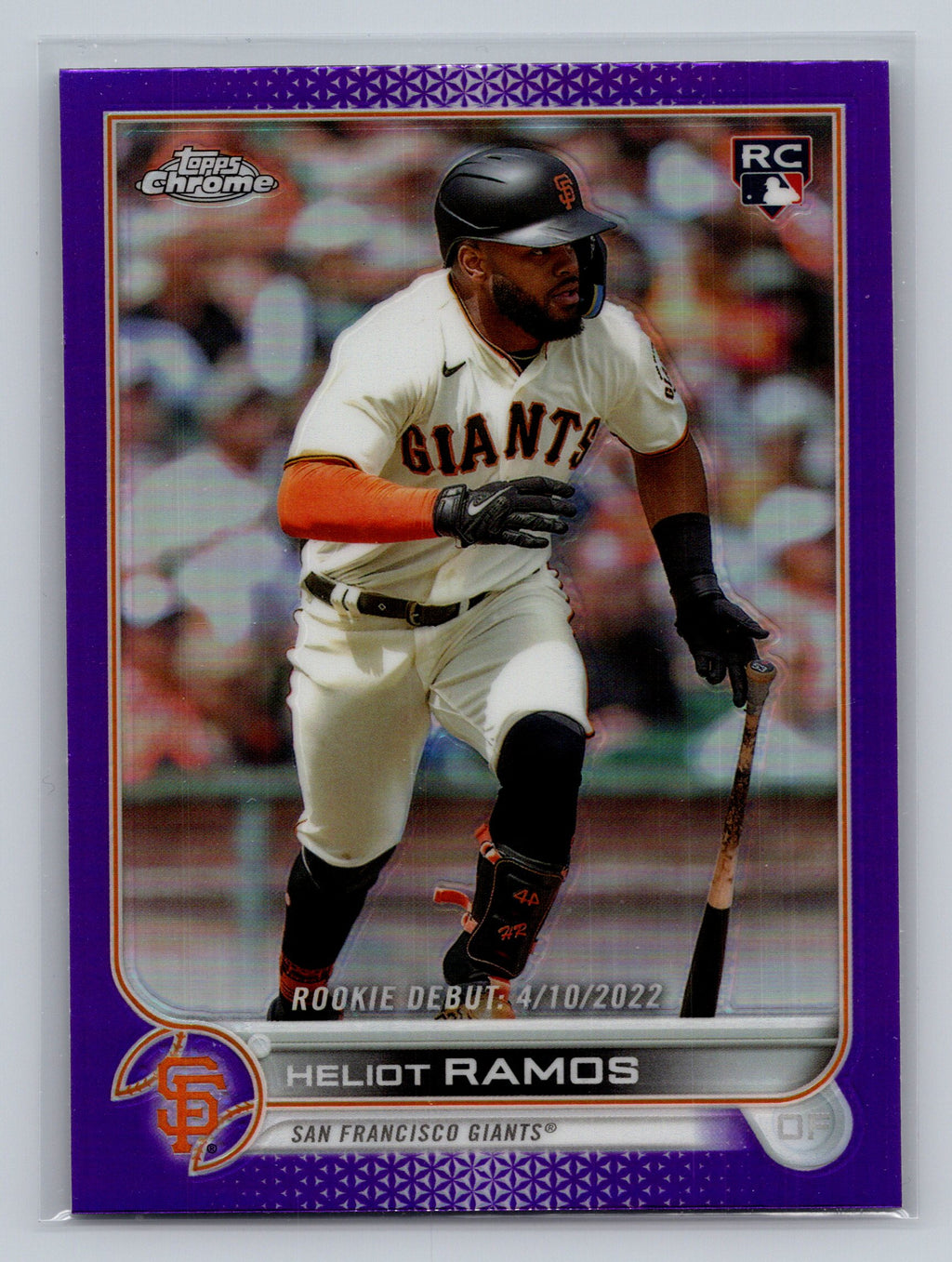 2022 Topps Chrome Update #USC2 Heliot Ramos Purple Refractor