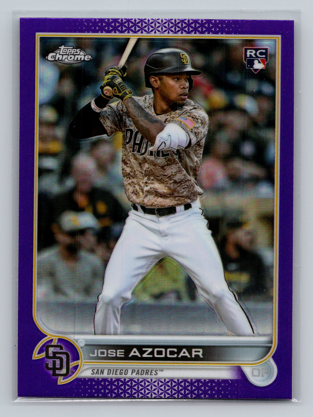 2022 Topps Chrome Update #USC46 Jose Azocar Purple Refractor