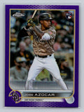 2022 Topps Chrome Update #USC46 Jose Azocar Purple Refractor