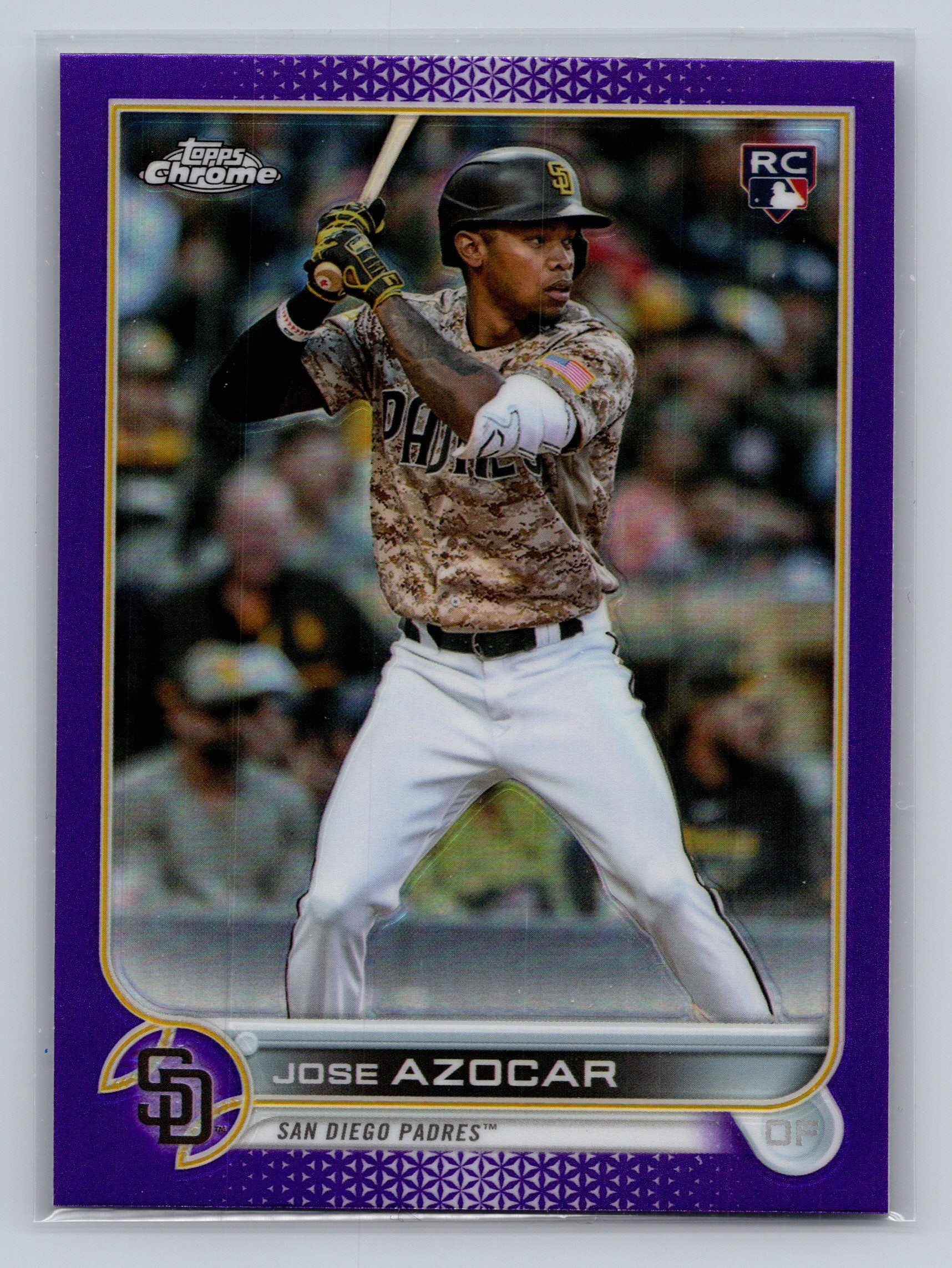 2022 Topps Chrome Update #USC46 Jose Azocar Purple Refractor