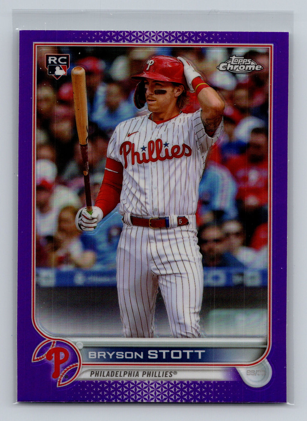 2022 Topps Chrome Update #USC154 Bryson Stott Purple Refractor
