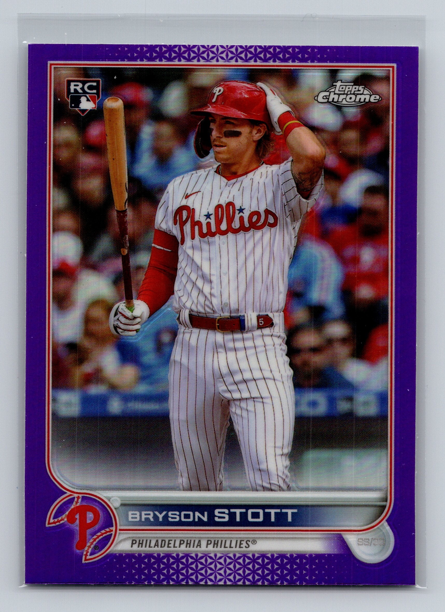 2022 Topps Chrome Update #USC154 Bryson Stott Purple Refractor